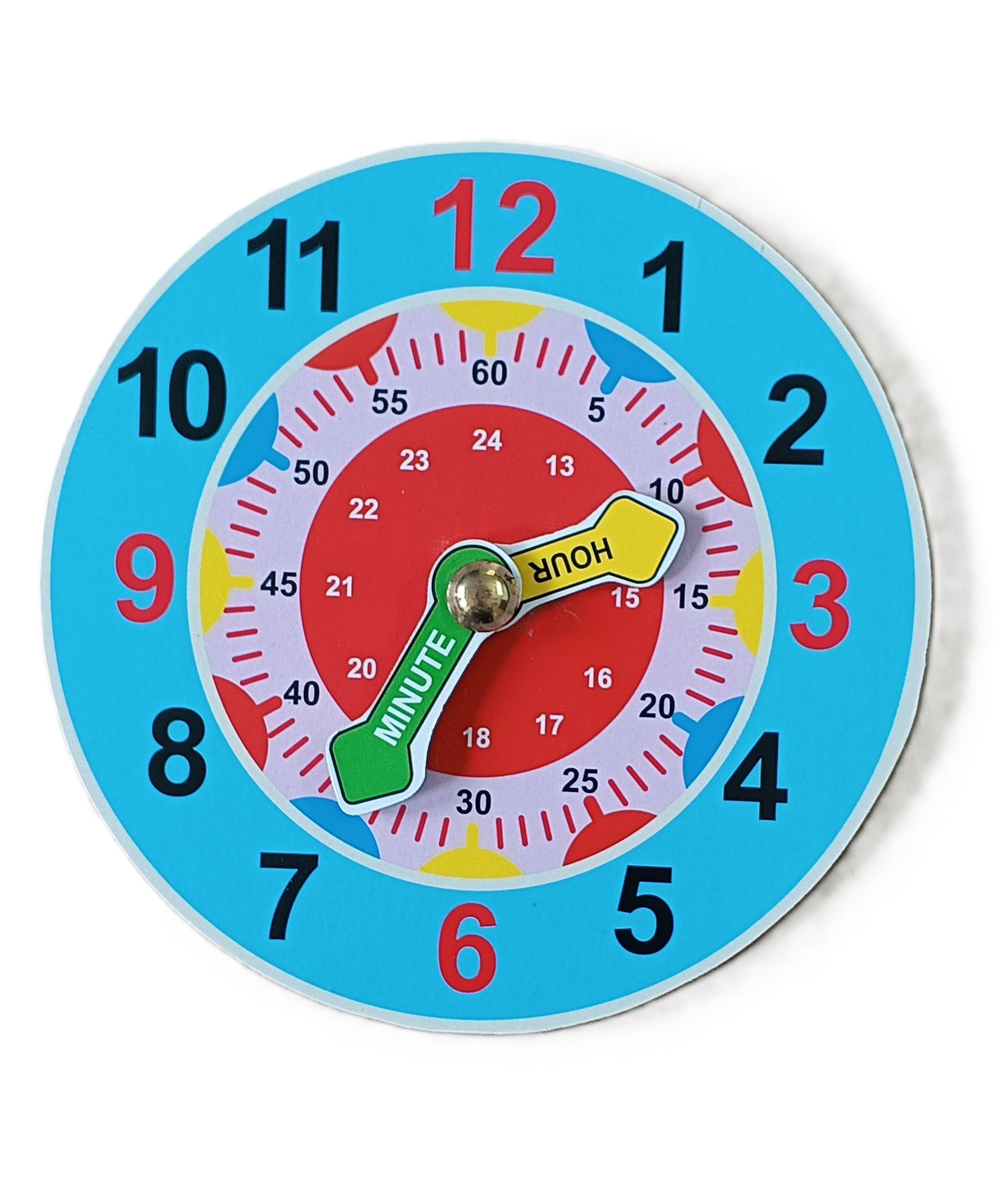 A&A Kreative Box Wooden Educational  Time Teaching Clock for Kids with Moving Hands.-picture-12