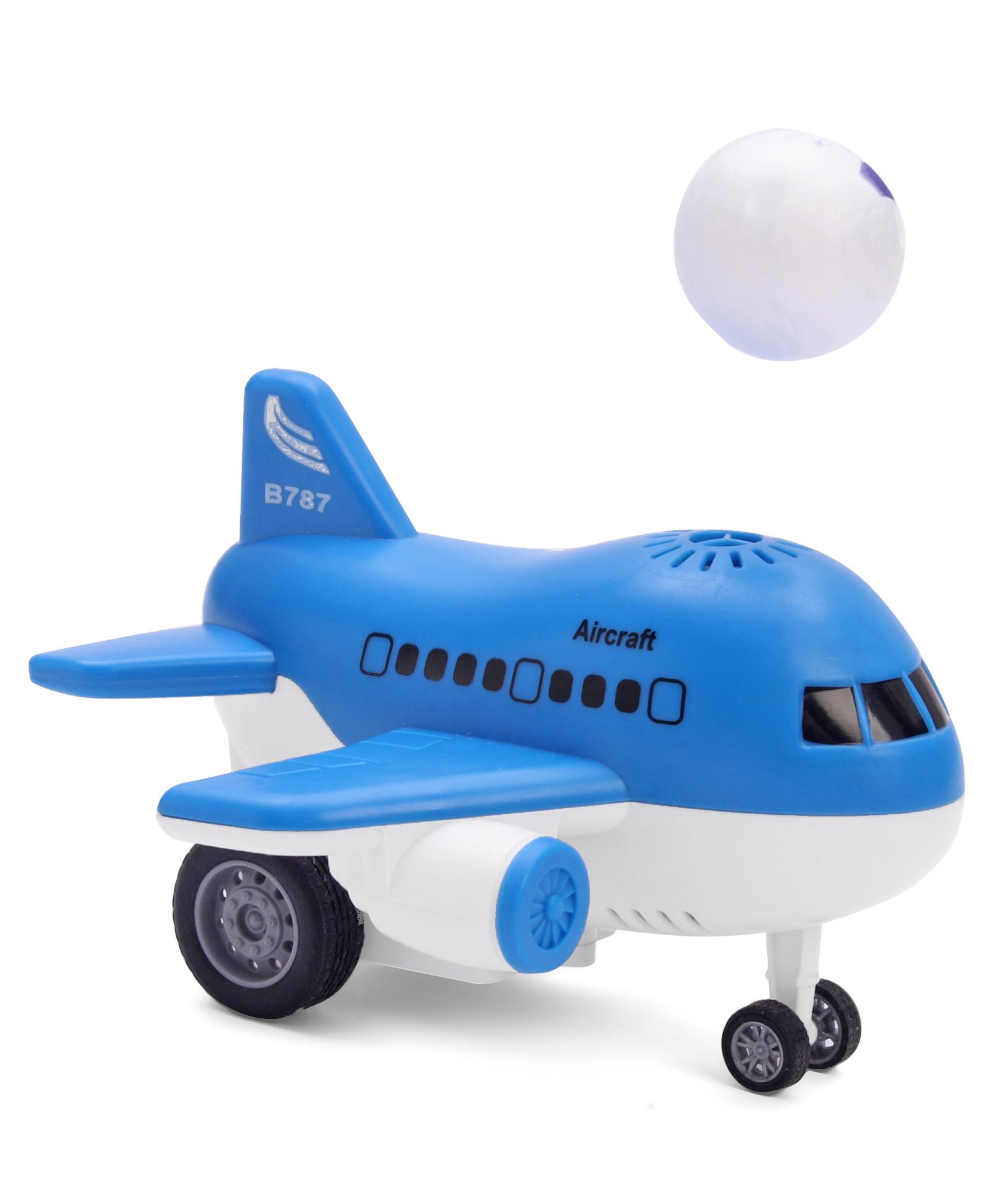 KiddyBuddy Blowing Ball Moving Aircraft Toy - Blue-picture-21