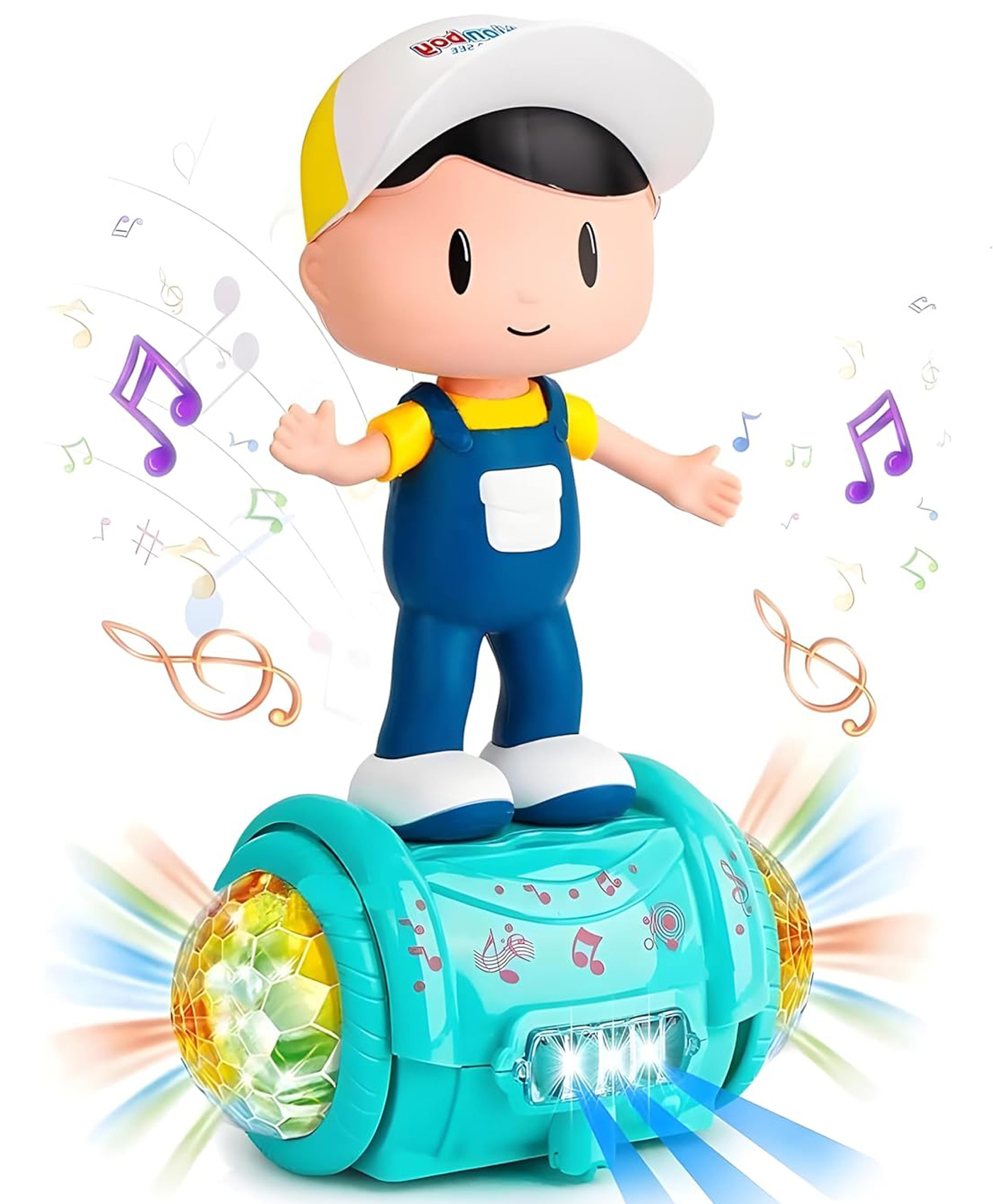 Niyamat Dancing Robot Toy for Kids, Bump & Go Musical Toy, 360 Degree Rotation with Universal Wheel Toy for Kids with 3D Flashing Lights-image-13