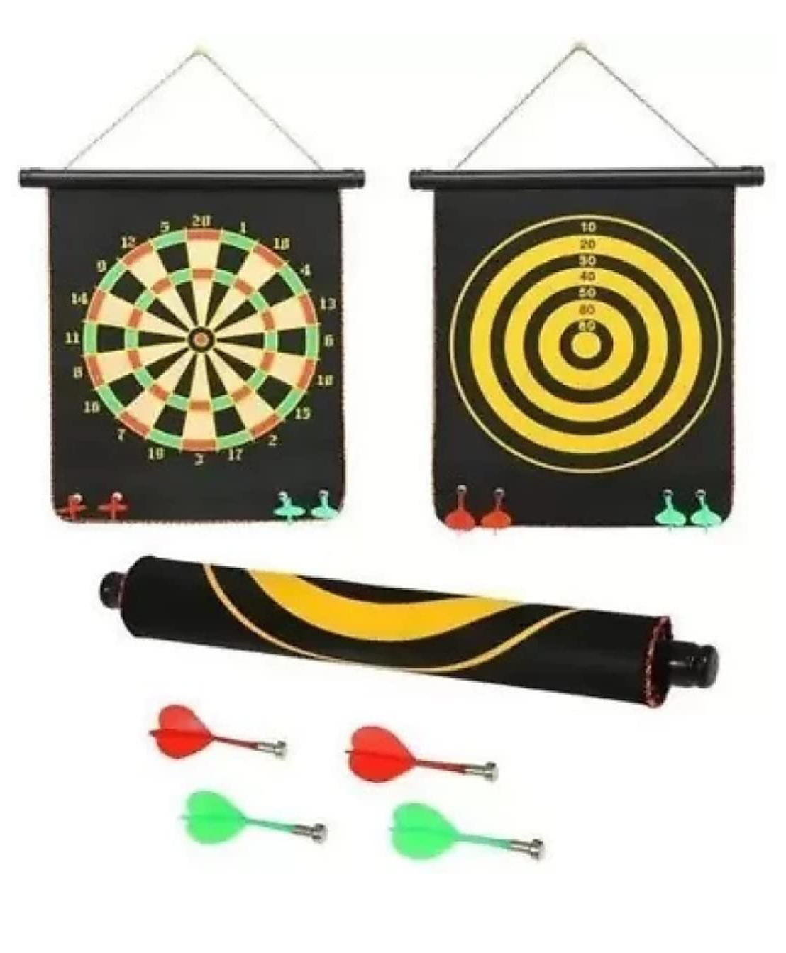 NIYAMAT Magnetic Dart Board Game for Kids Double Sided Foldable Dart Board Game Toy for Kids with 4 Free Magnetic Darts- 17 Inch-image-13