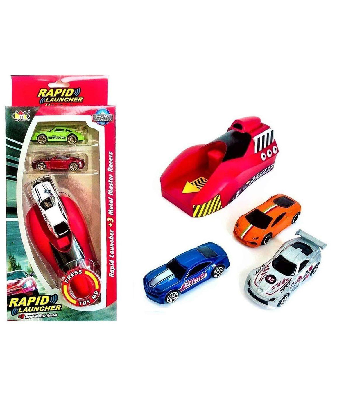 NIYAMAT Metal Die Cast Car With Rapid Launcher For Kids- (Color May Vary)-image-19