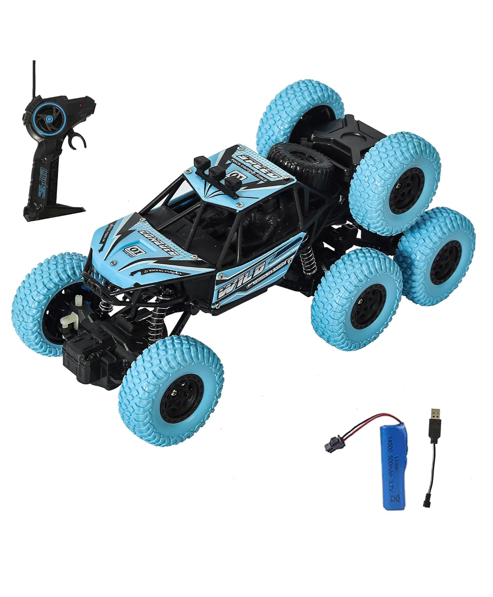 NIYAMAT 4WD Monster Truck Off-Road 8 Wheels Rock Crawler Climbing Car for Kids Boys and Girls Best Gift for Children-picture-13