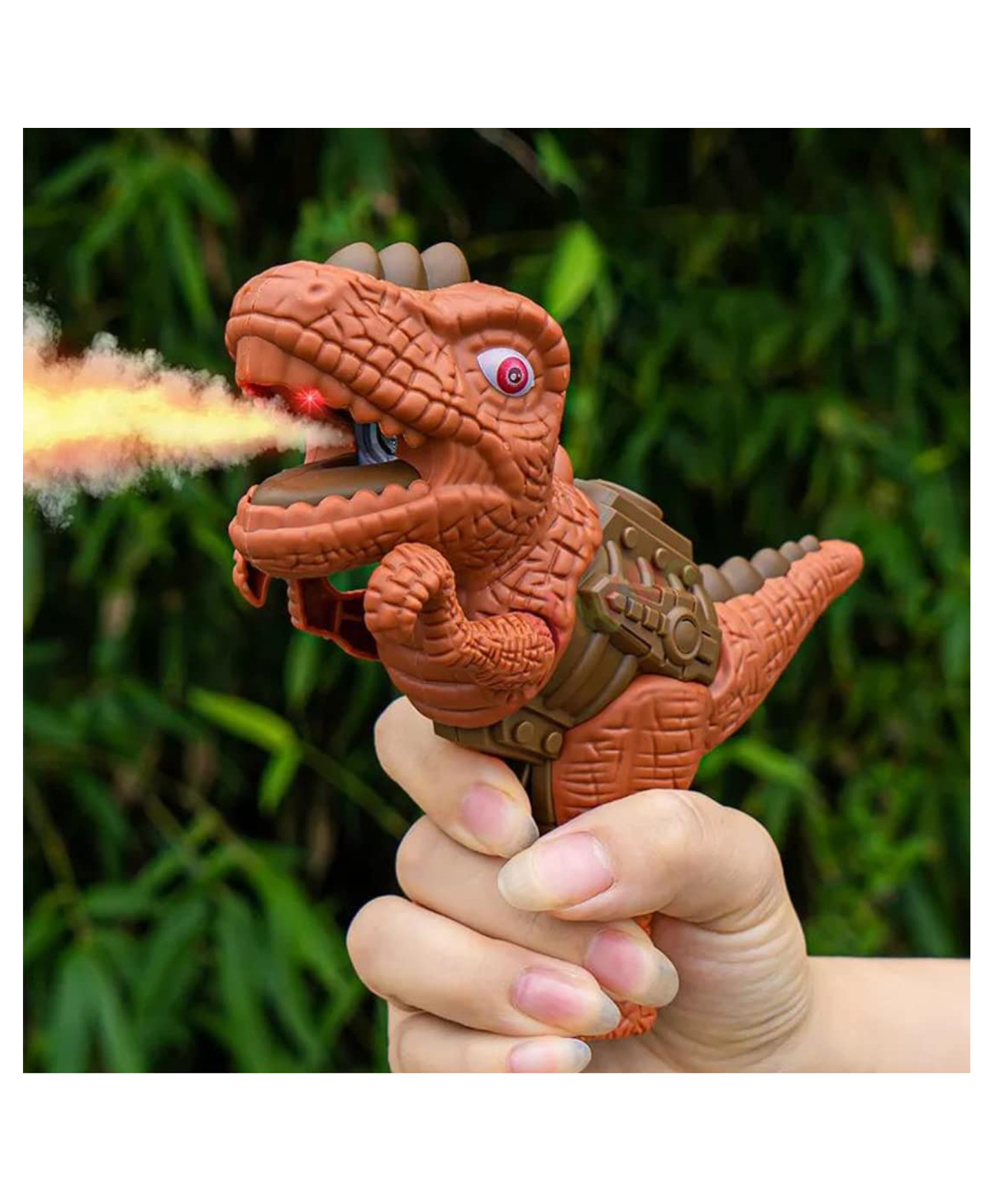 NIYAMAT Mini Dino Mist Spray Dinosaur Gun Toy With Sound Effect - Green-picture-8