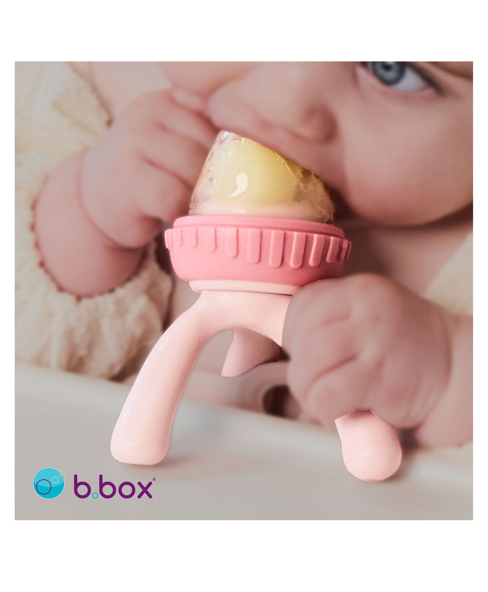 b.box Silicone Fresh Food Feeder Blush Pink-picture-22