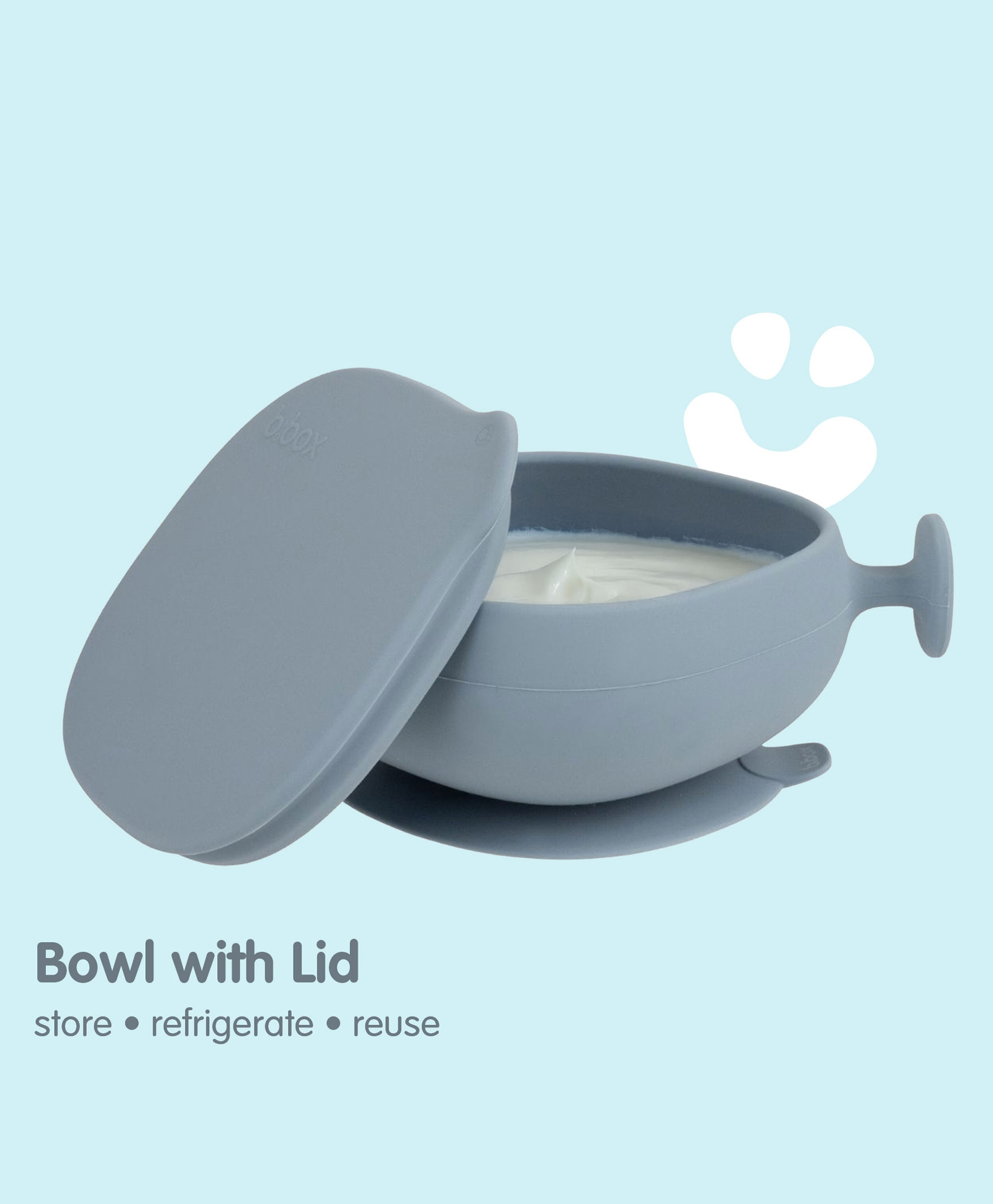 B.Box Silicone Bowl + Lid with Suction Base Ocean Blue-image-39