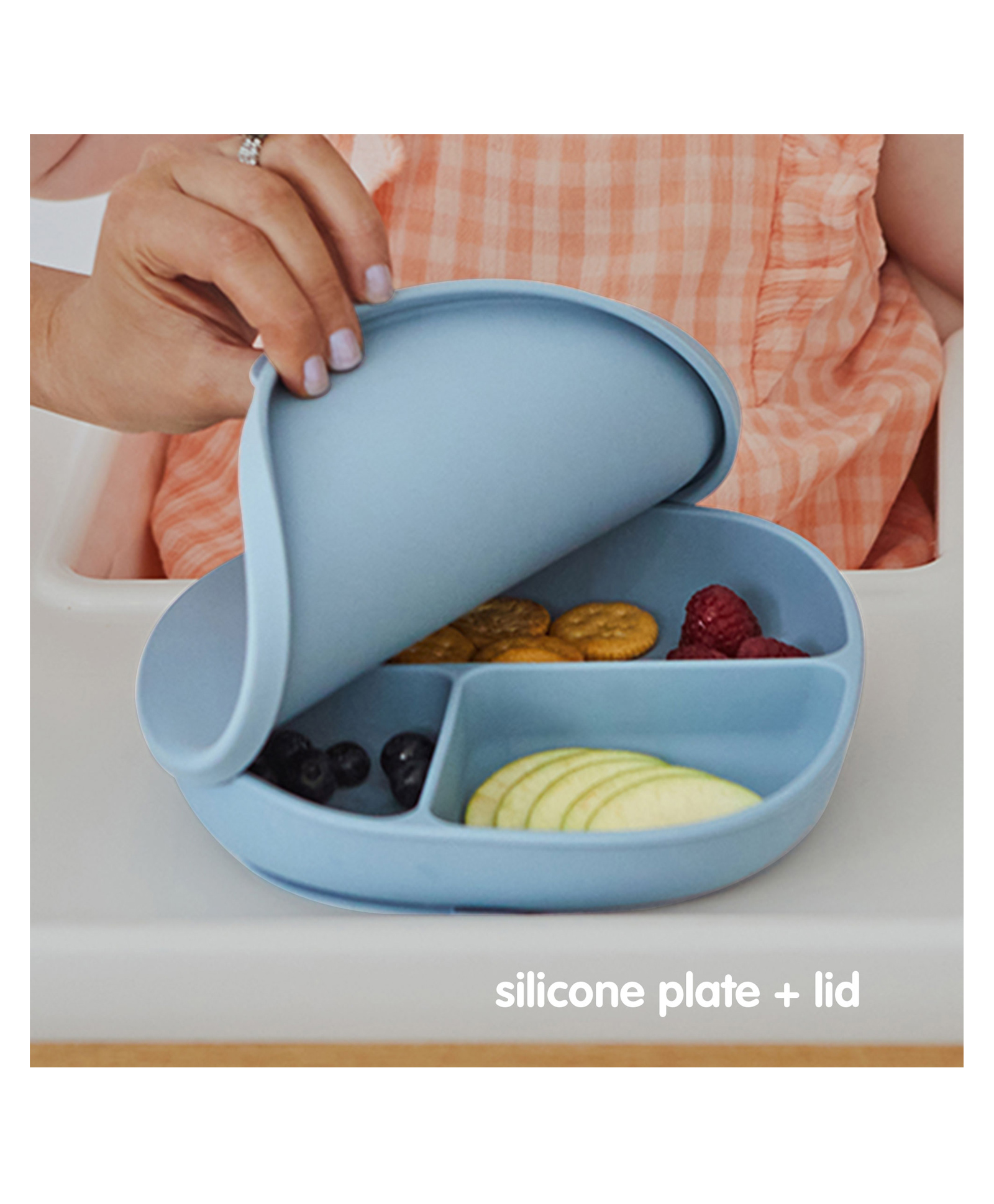 b.box Silicone Plate + Lid with Suction Base Ocean Blue-picture-38