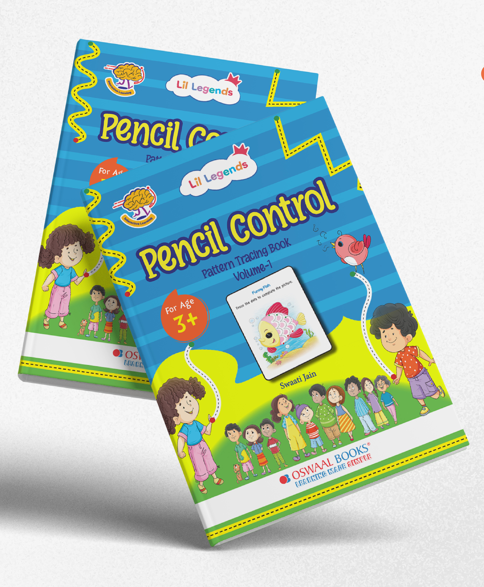 Oswaal Lil Legends My first book of Patterns, Pencil Control Pattern Tracing Book Volume-1 for kids 3+ age group-picture-28
