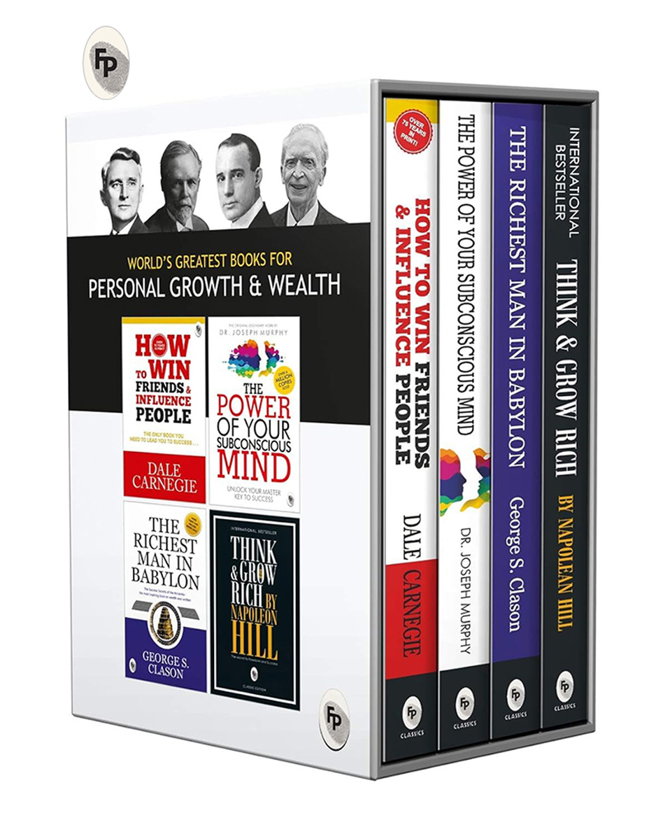 World's Greatest Books For Personal Growth & Wealth Perfect Motivational Gift Set of 4 - English-image-24