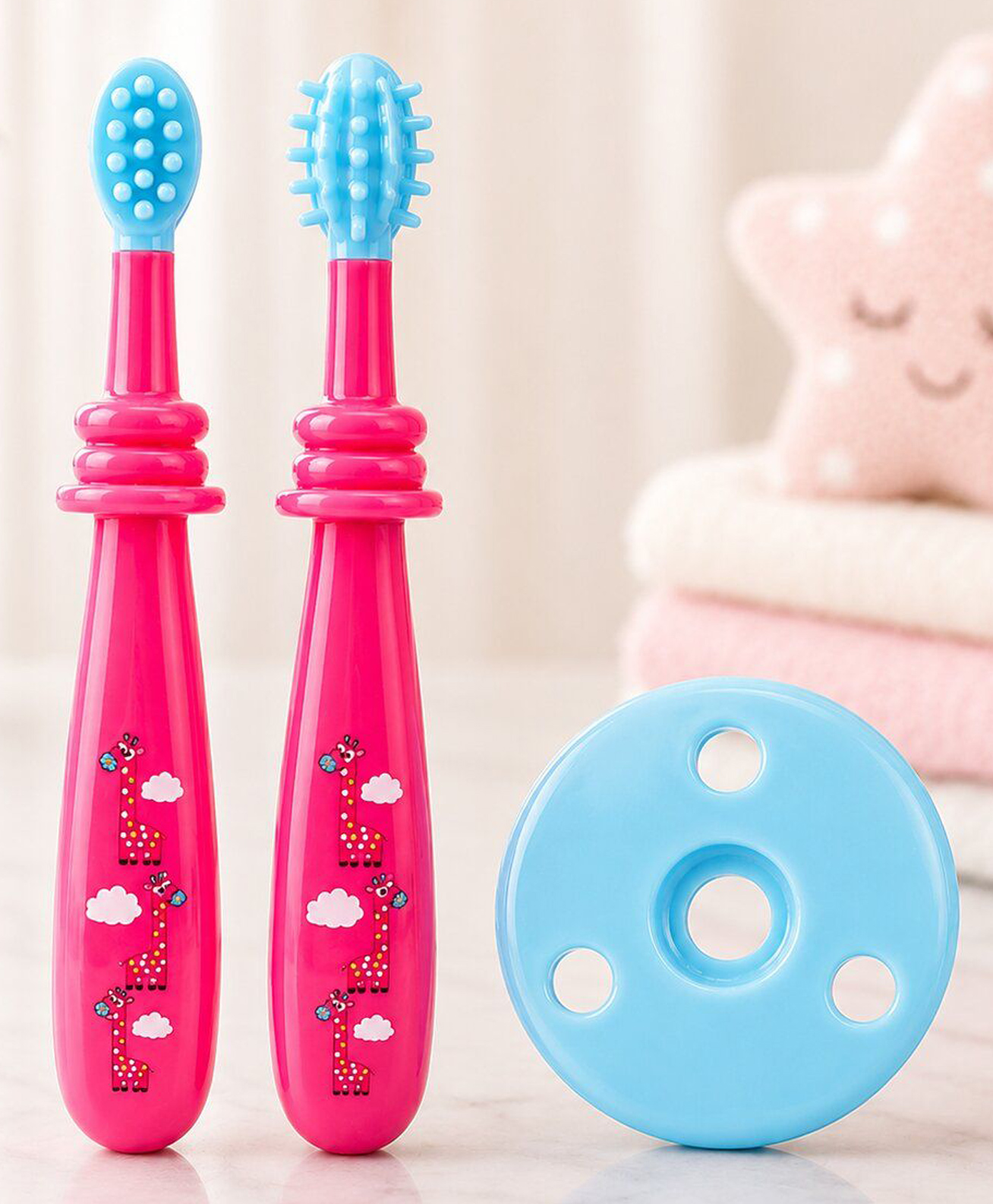 Adore Toothsie 2 stage Baby Dental Care Kit (Pink)-picture-15