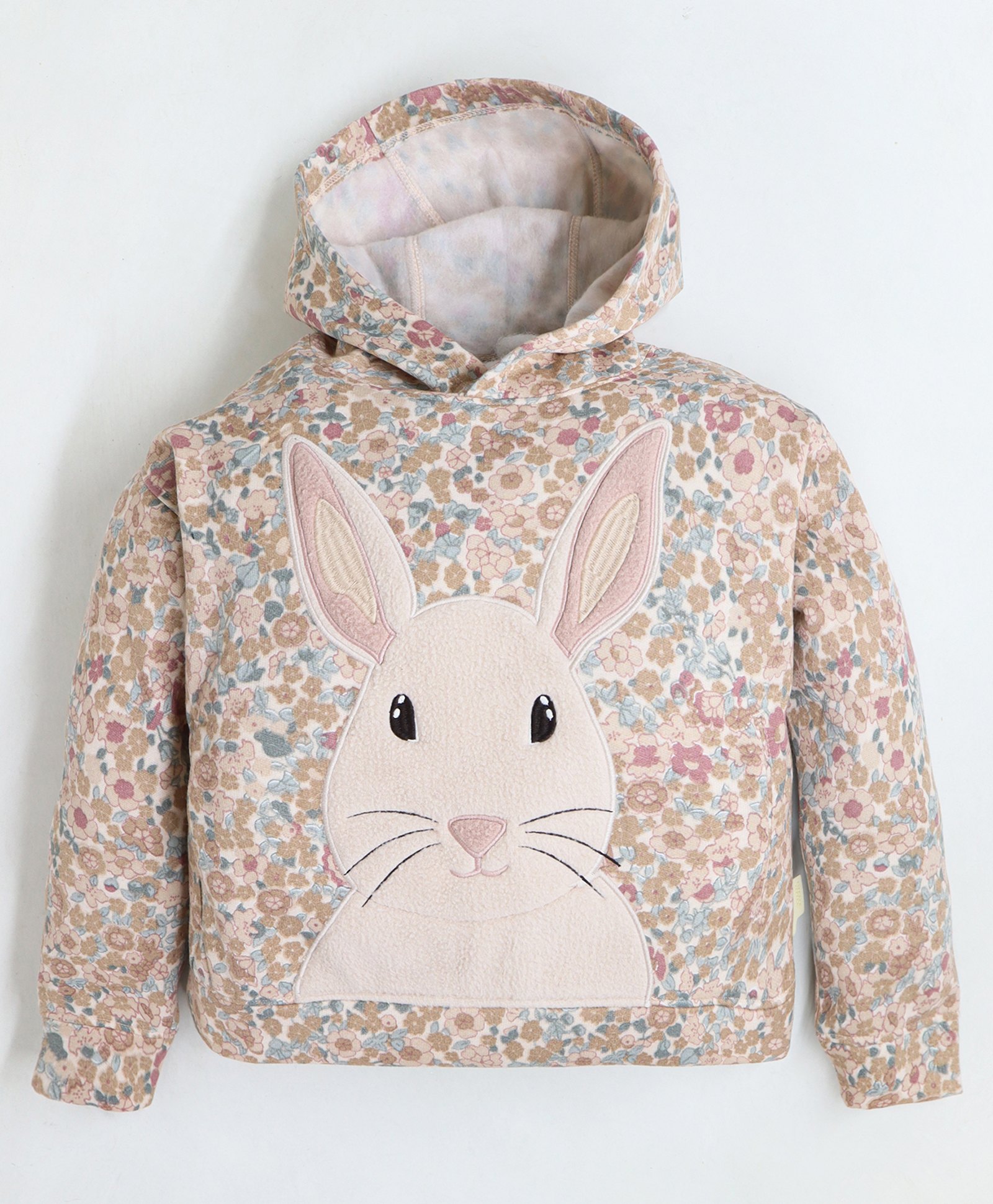 Cherry Crumble By Nitt Hyman Full Sleeves Floral Printed & Rabbit Embroidered Sweatshirt - Multi Colour-picture-33