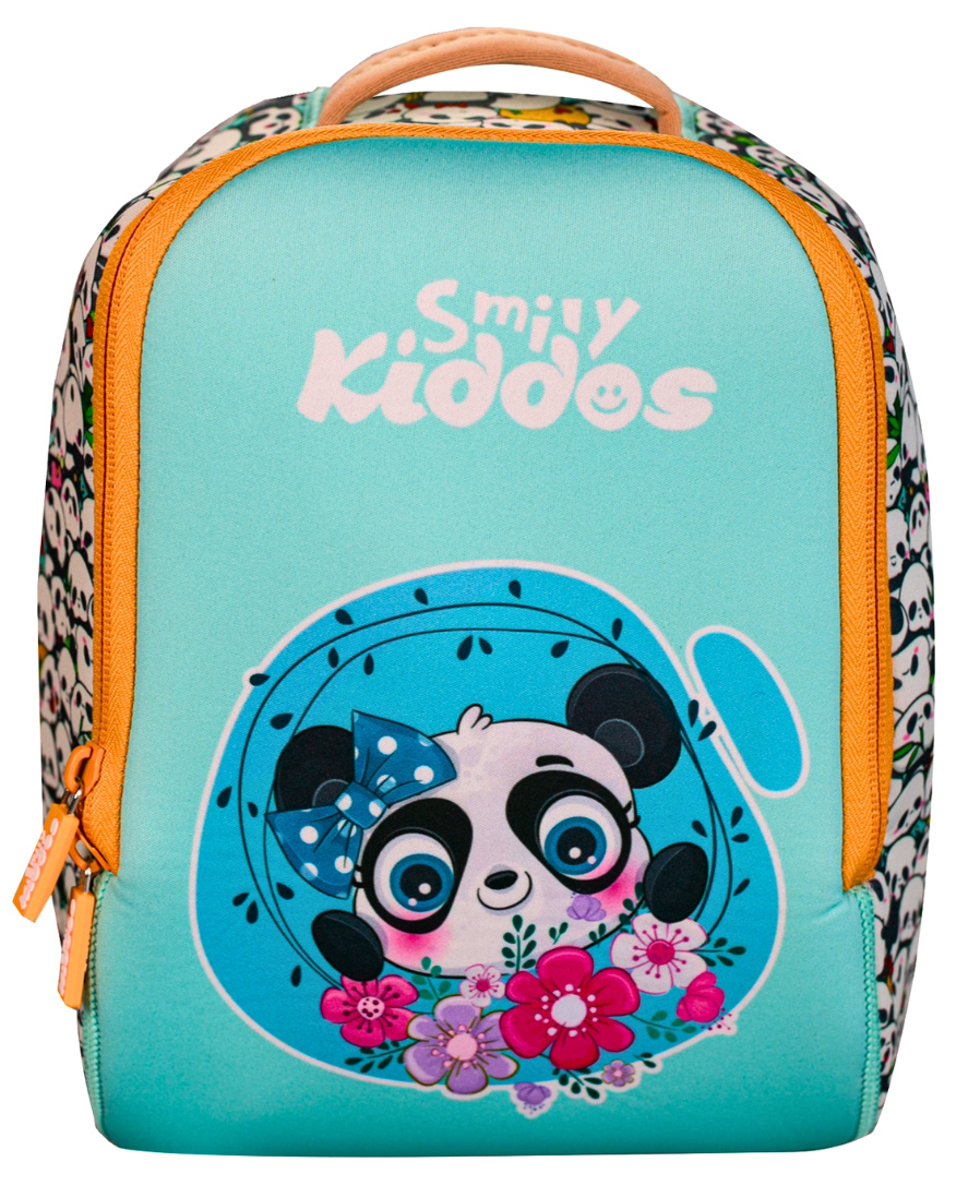 Smily kiddos 6 L Preschool Backpack Panda Theme Light Blue - Height 10 Inch-image-43