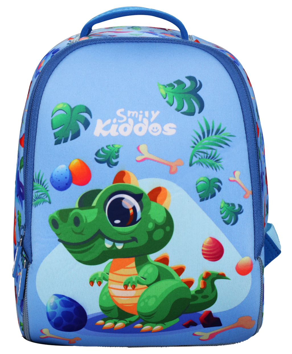 Smily kiddos 6 L Preschool Backpack Dino Theme Blue-- Height 10 Inch-image-36