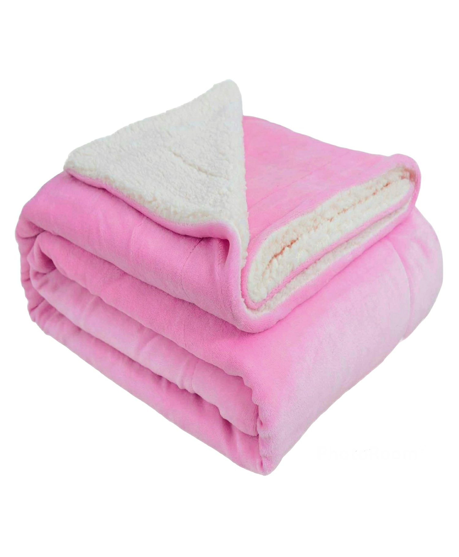 Brandonn Supersoft Double Layered Fluffy Flannel Baby Blanket - Baby Pink-picture-7
