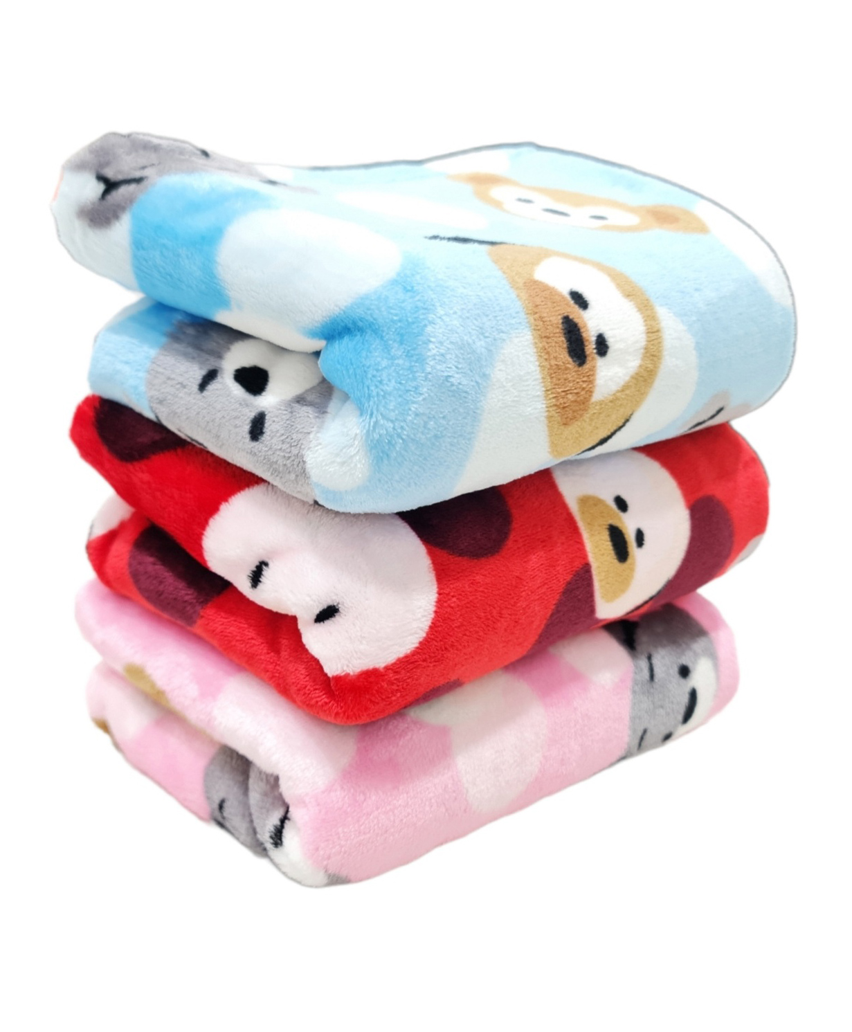 Brandonn Baby Blanket New Born Printed Flannel Crib Blanket Pack of 3 - Multicolor-image-40