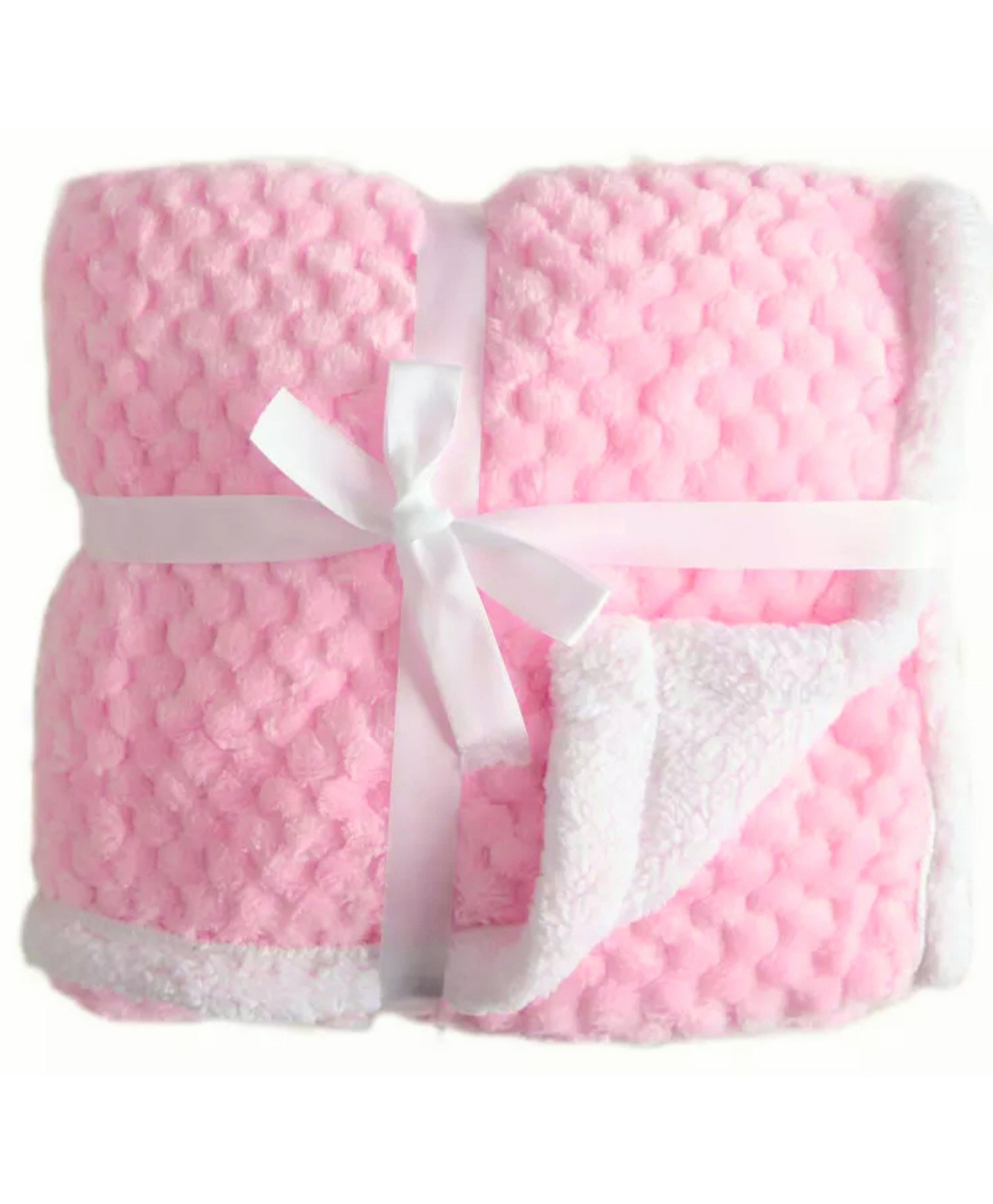 Supersoft Double Layered Flannel Baby Blanket - Baby Pink-image-44