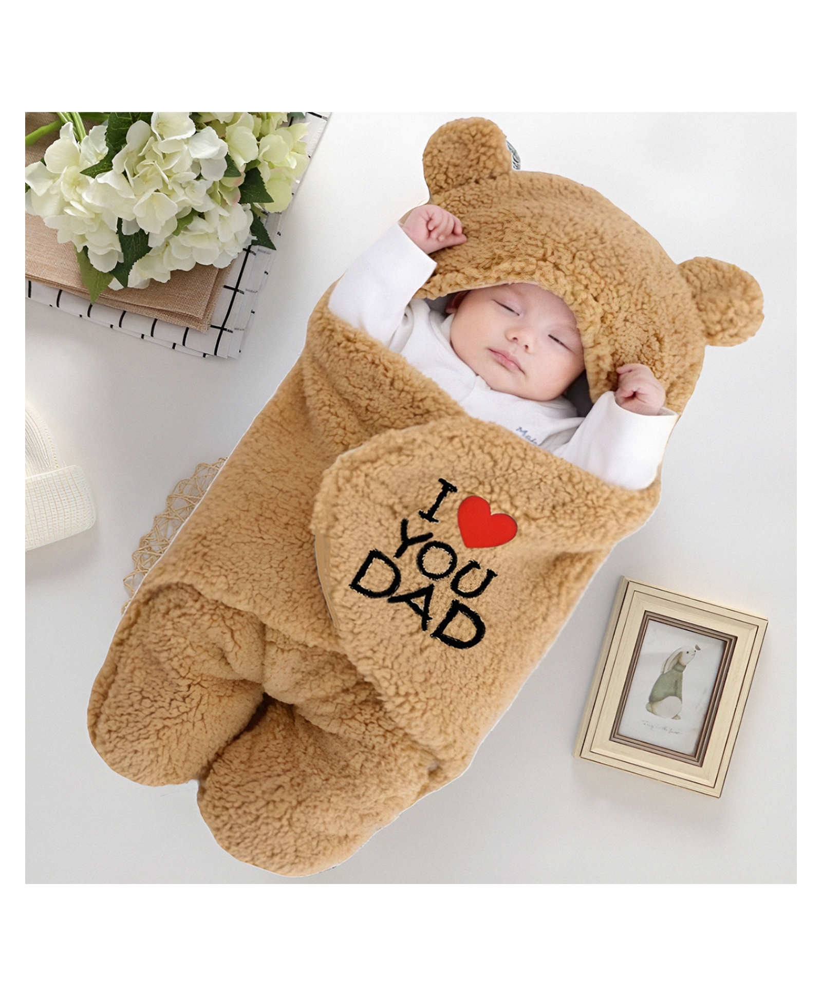 Brandonn Wearable Baby Swaddle Blanket Pack of 1 , Beige-picture-11