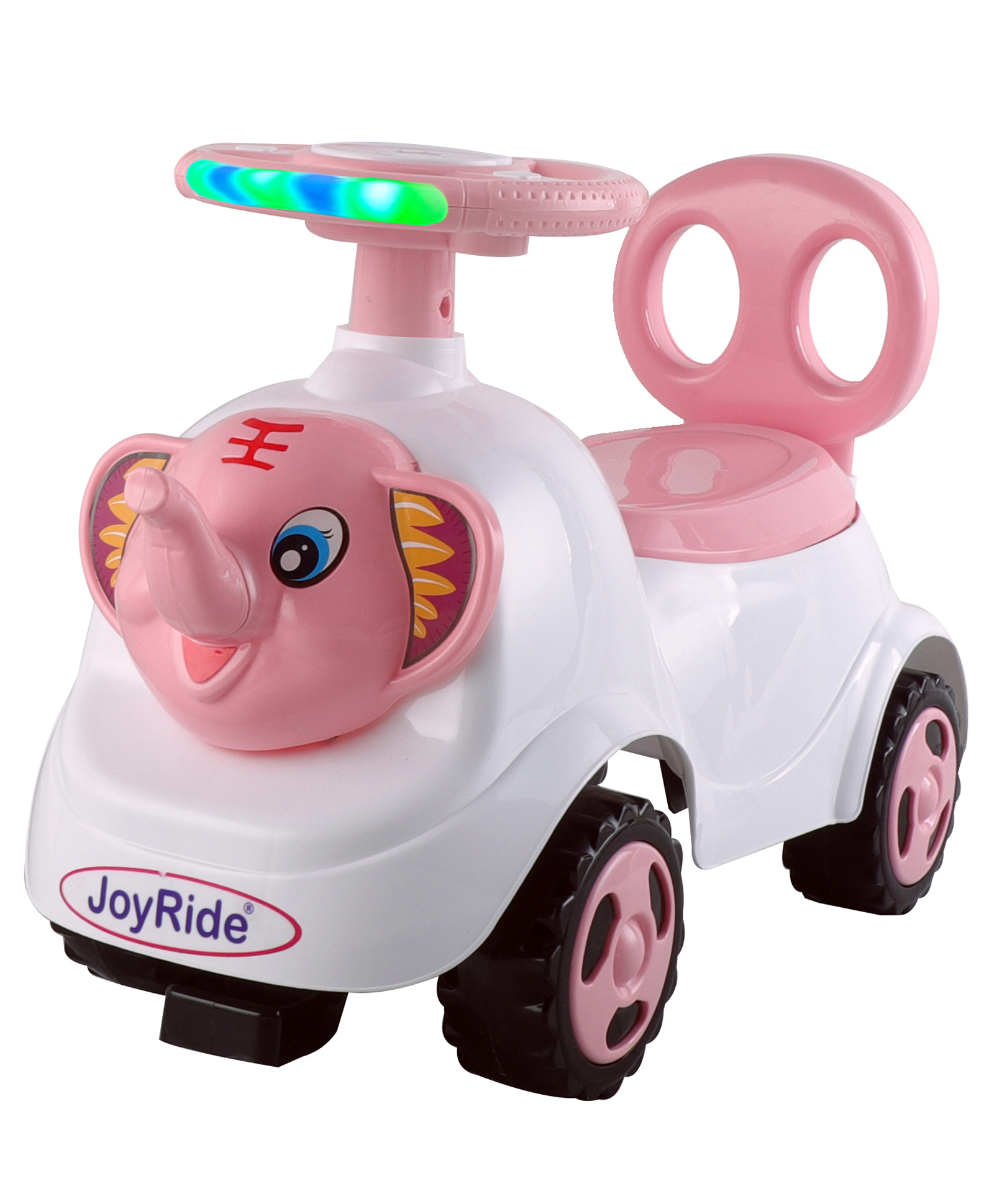 JoyRide Baby Elephant Delux Ride On Panda with LED Lights & Music - Big Backrest - Under Seat Storage Utility Box - Rider for Kids - Boys - Girls - Age Group 1 to 3 Years Ride on-picture-29
