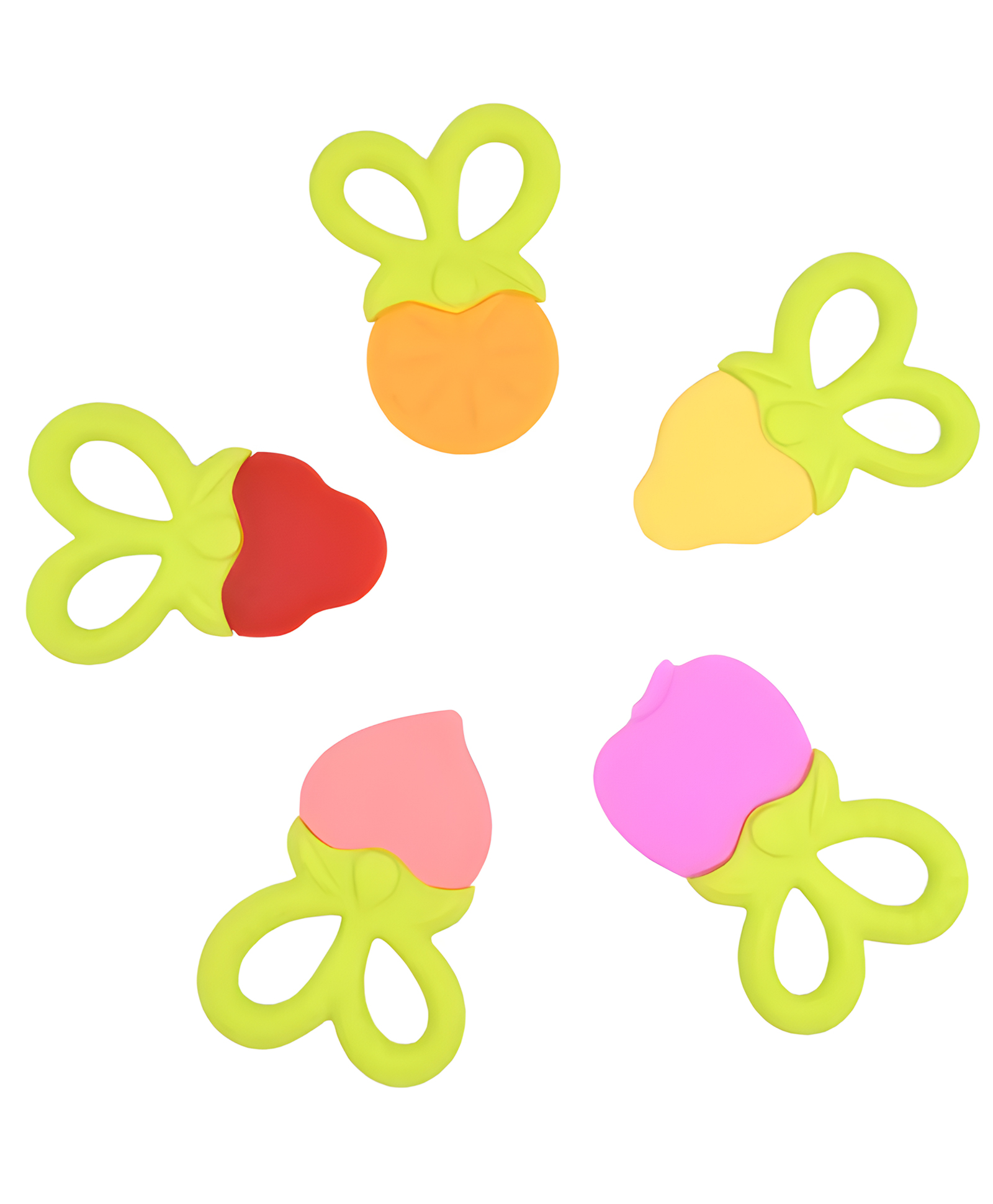 Cozy Vibes Baby Teether Silicone Teether Fruits Babies Bpa Free 3 M+ Infant Sounds Teething Toy Effective Easy to Hold-Pack of 1- Color May Vary-image-22