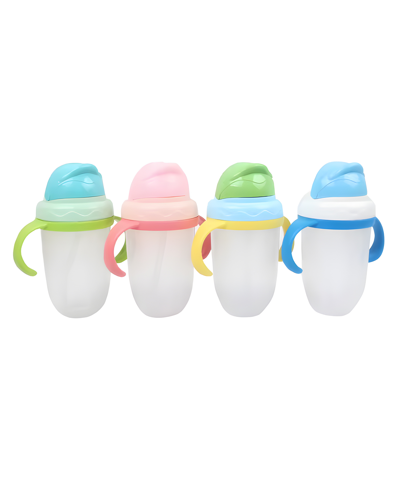 COZY VIBES Baby Feeding Milk Bottle Handling Baby Drinking Water Bottle Straw Cups PACK OF 1- COLOR MAY VARY-image-9