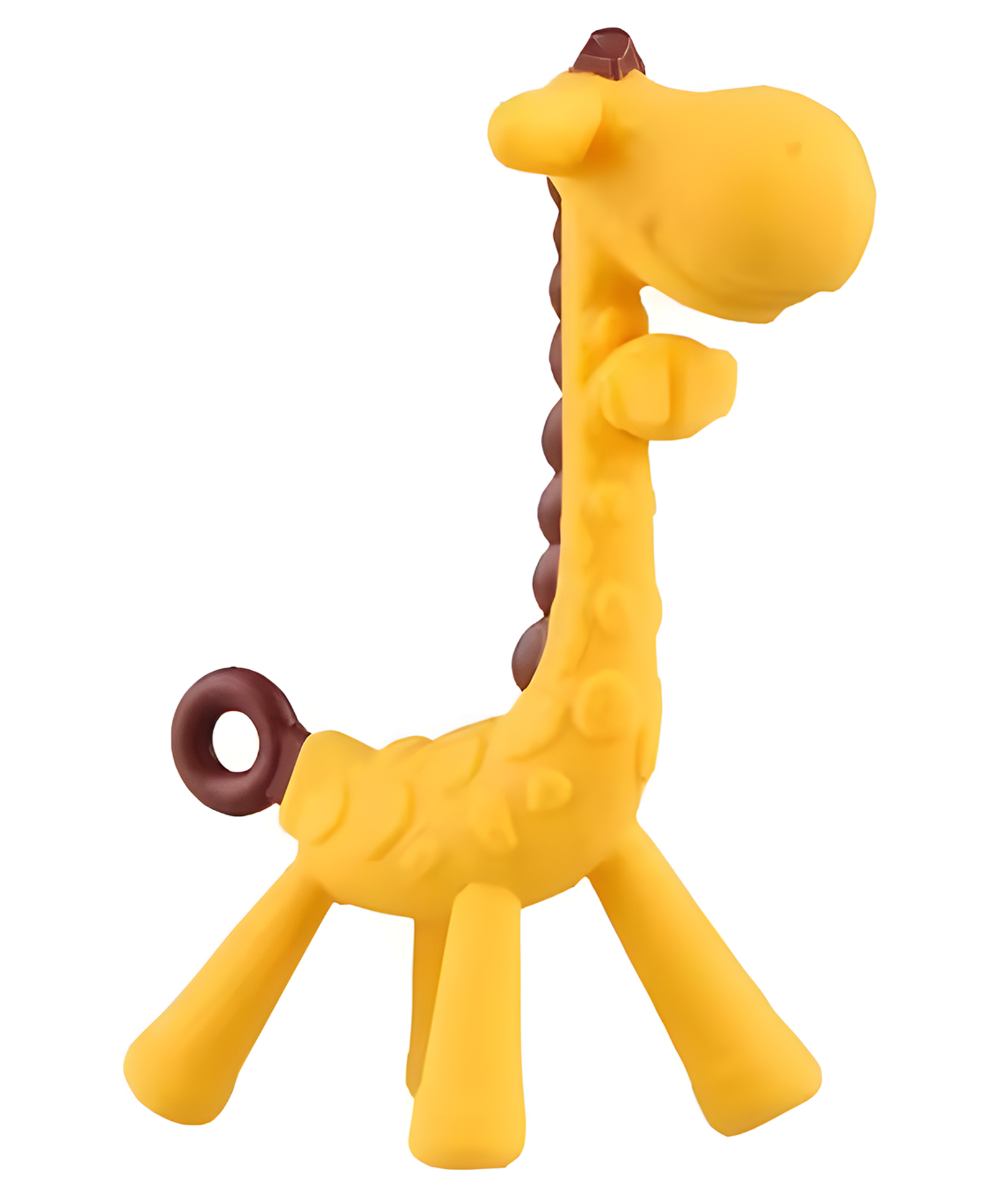 Cozy Vibes Baby Teether Silicone Teether Deer Shape Baby Teething Silicone Teething Toys Infant Chew Tooth Toys-Pack of 1- Color May Vary-image-10