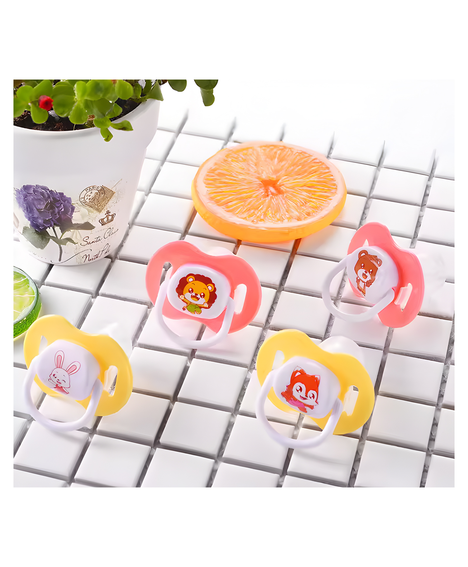 COZY VIBES Cute Design Portable Food Grade Silicone Teether Pacifier with Cover New Born Baby Pacifier PACK OF 1- COLOR MAY VARY-image-7