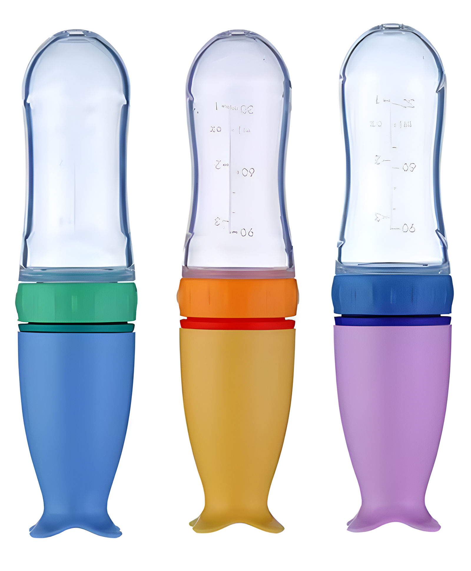 COZY VIBES Baby Food Feeder Set Silicone Pacifier Feeder and Squeeze Spoon Feeder for Infant Food Dispensing and Feeding PACK OF 1- COLOR MAY VARY-image-10