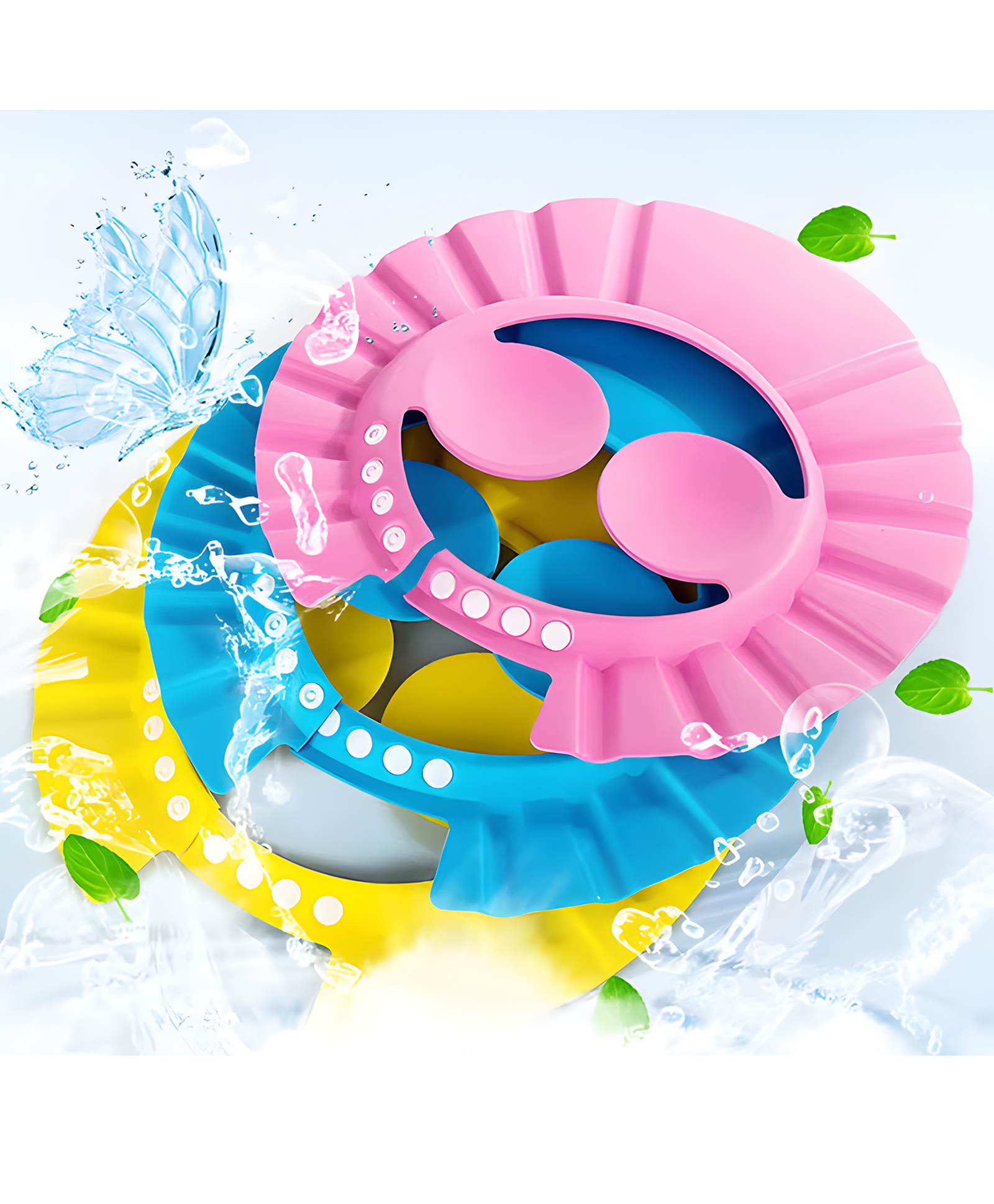 Cozy Vibes Adjustable Thickened Ear Protector Shower Caps for Babies and Toddlers-Pack of 1- Color May Vary-picture-16