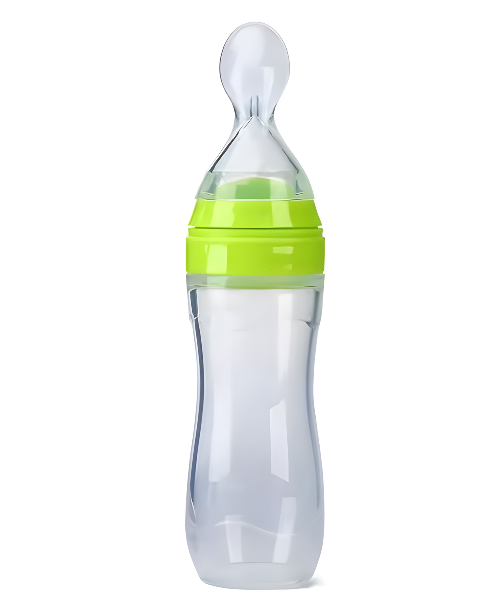 Cozy Vibes Oft Silicone Squeeze Food Dispensing Spoon Feeding Rice Paste Feeder Bottle with Cover- Pack of 1- Color May Vary-image-12