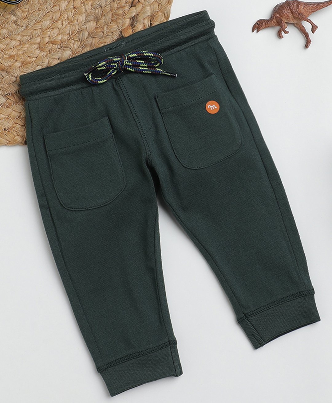 Milou Cotton Solid Bio Washed Pajama  - Green-picture-40