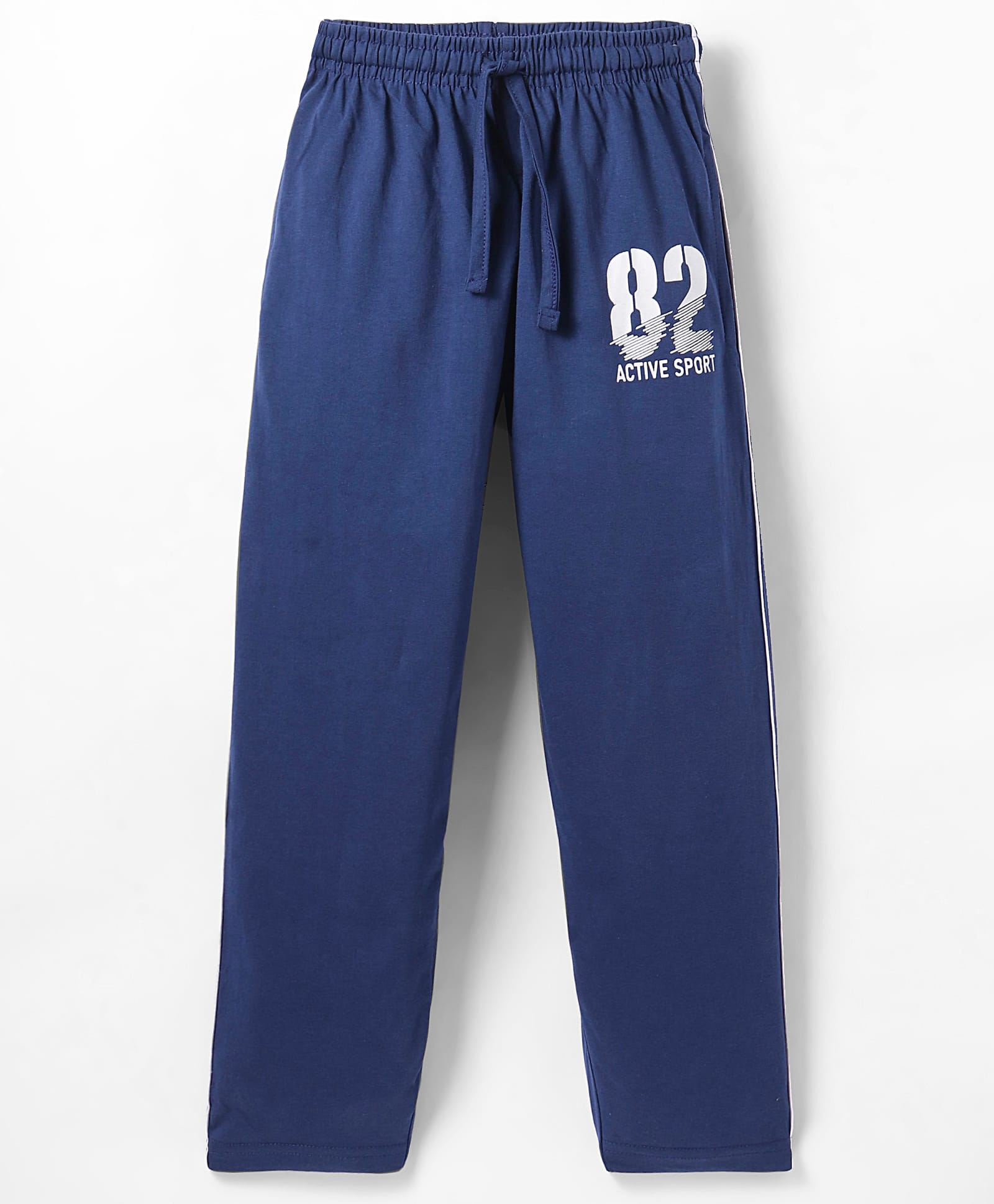 Taeko Single Knit Full Length Lounge Pant With Number & Text Print - Navy-picture-28