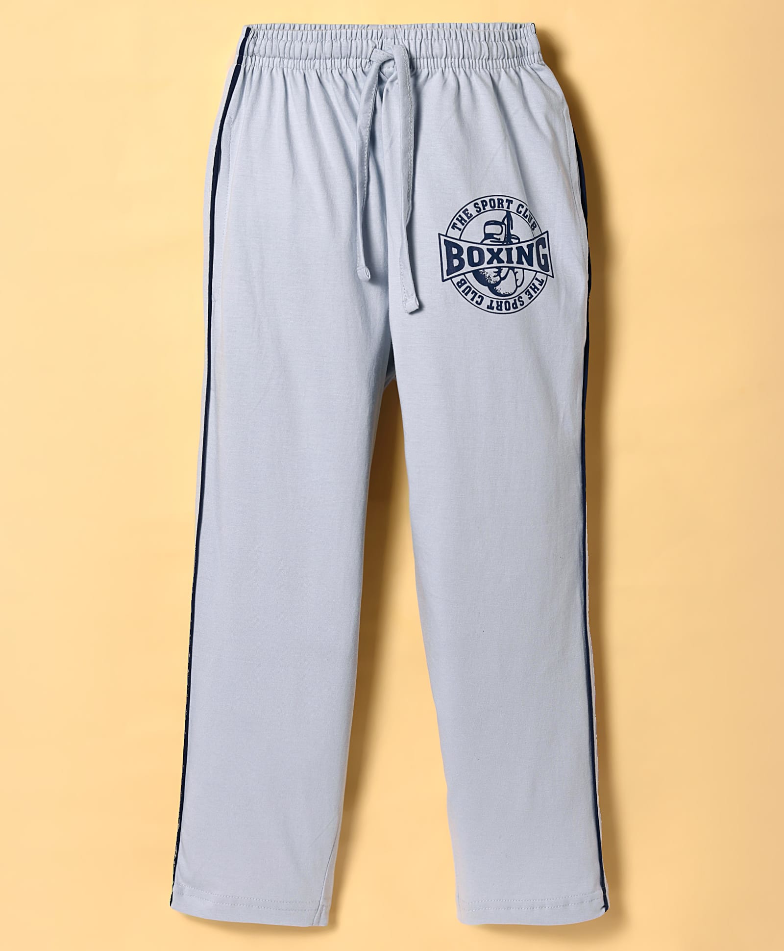 Taeko Single Jersey Knit Full Length Lounge Pant With Text Print - Grey-picture-10