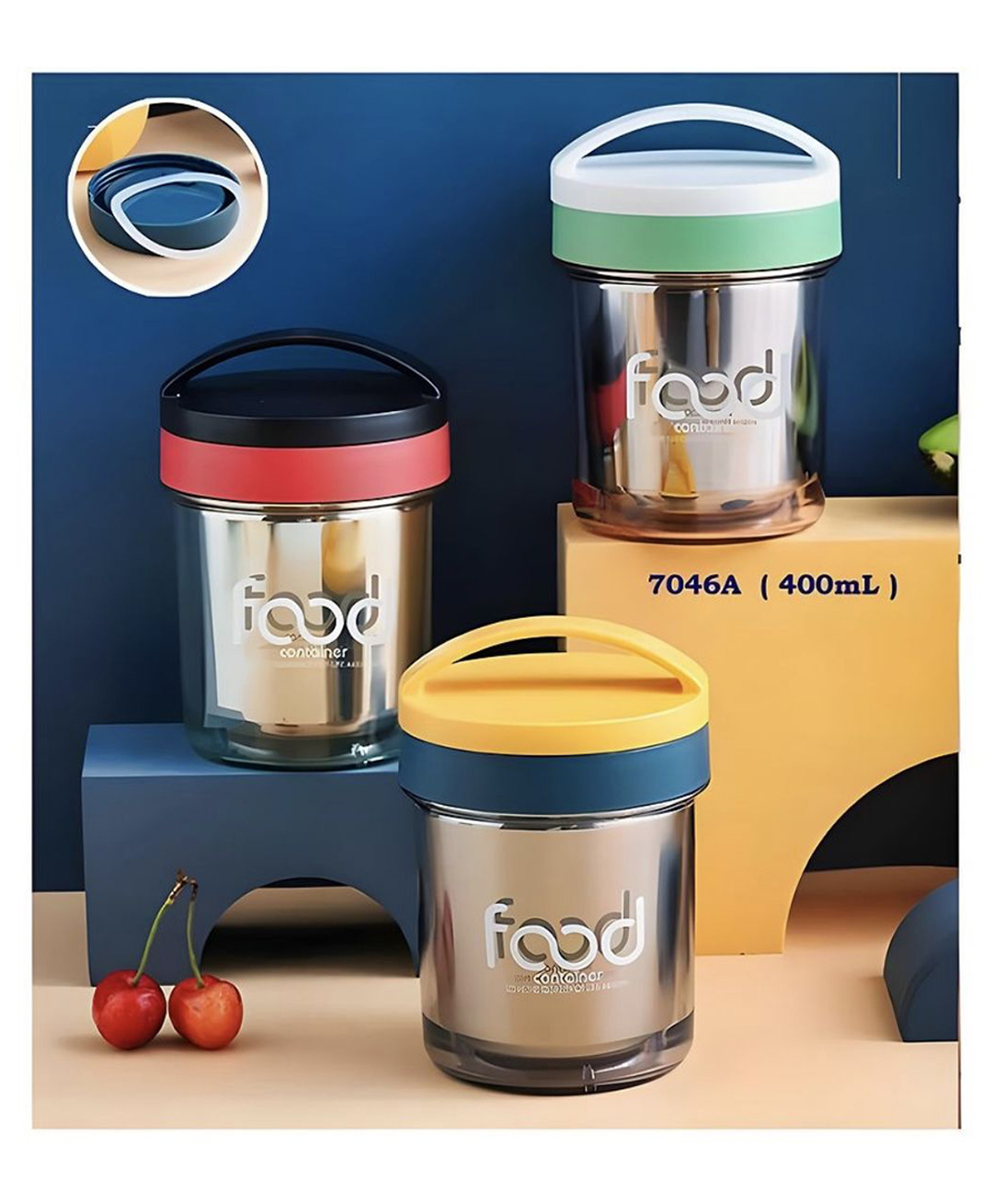 ARCADE TOYS Insulated Lunch Box Single Layer Stainless SteelLunch Box For Kids Adults Multicolour-image-35