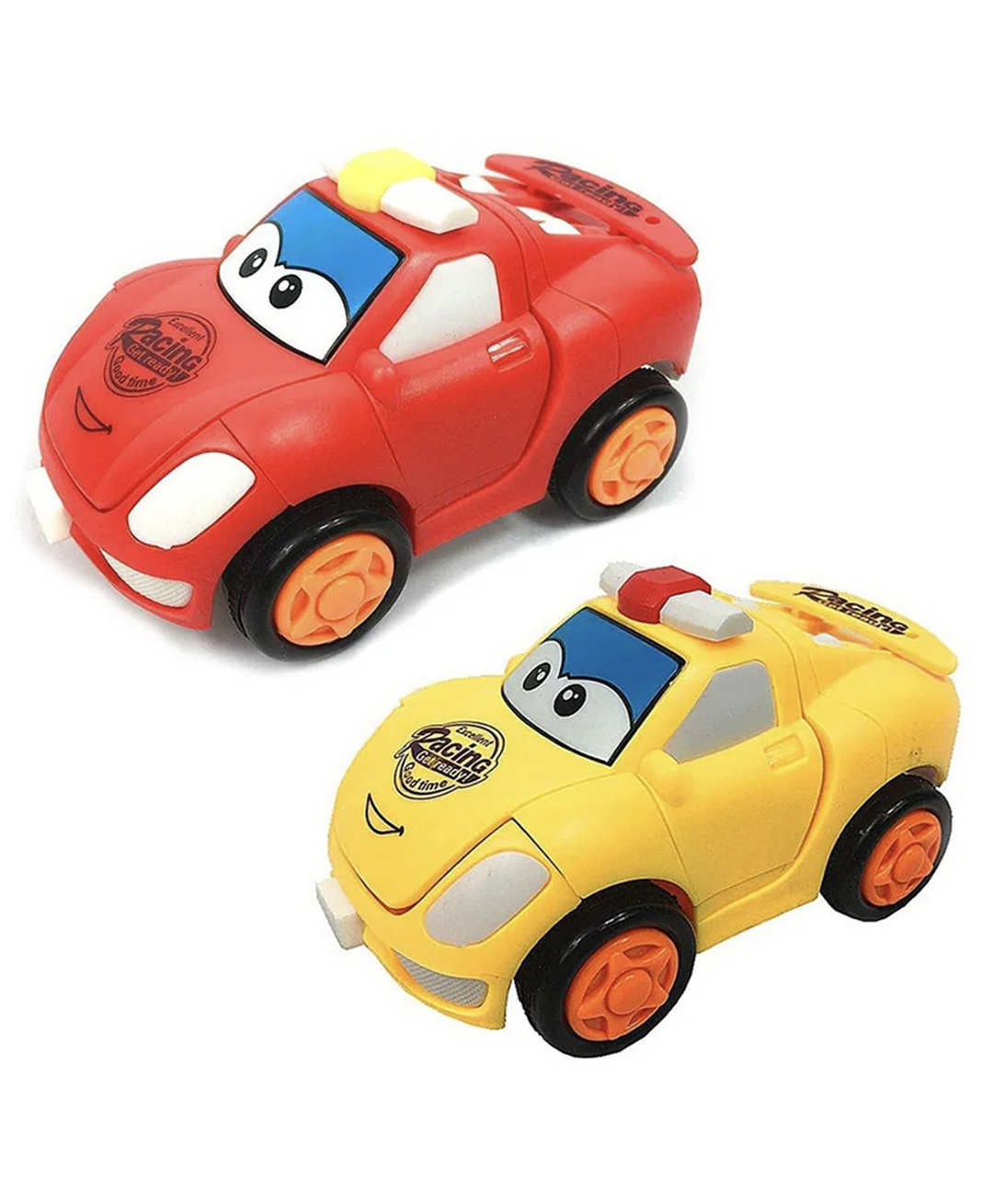 ARCADE TOYS Mini Transforming Converting Car to Robot Friction Powered Push and Go Bump Transformation Toy Car for Kids(Pack of 2) - Colour may vary-picture-13