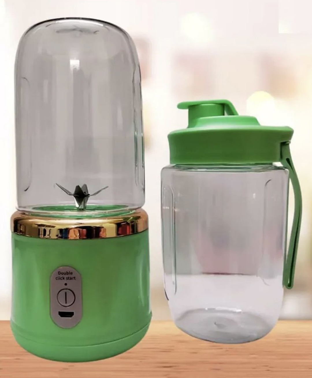ARCADE TOYS Multifunction Small Portable Juicer with Bottle(800 ml) - Green-picture-35
