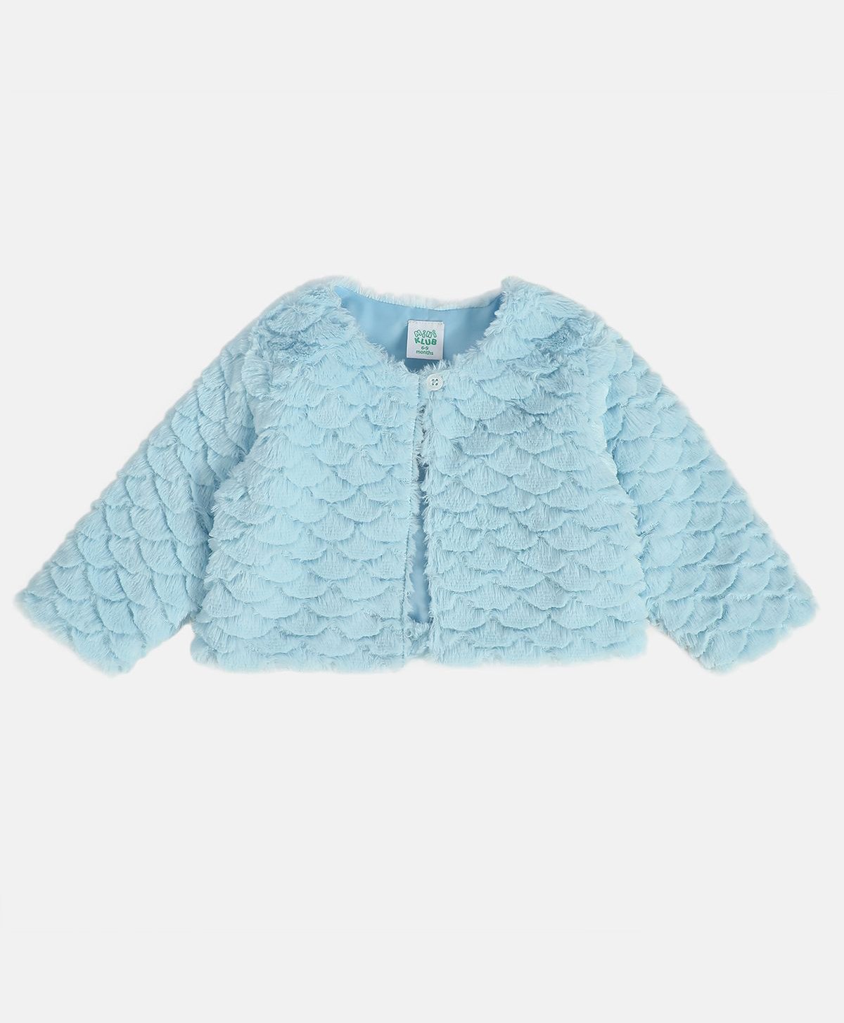 MINI KLUB Full Sleeves Textured Shrug - Blue-picture-30