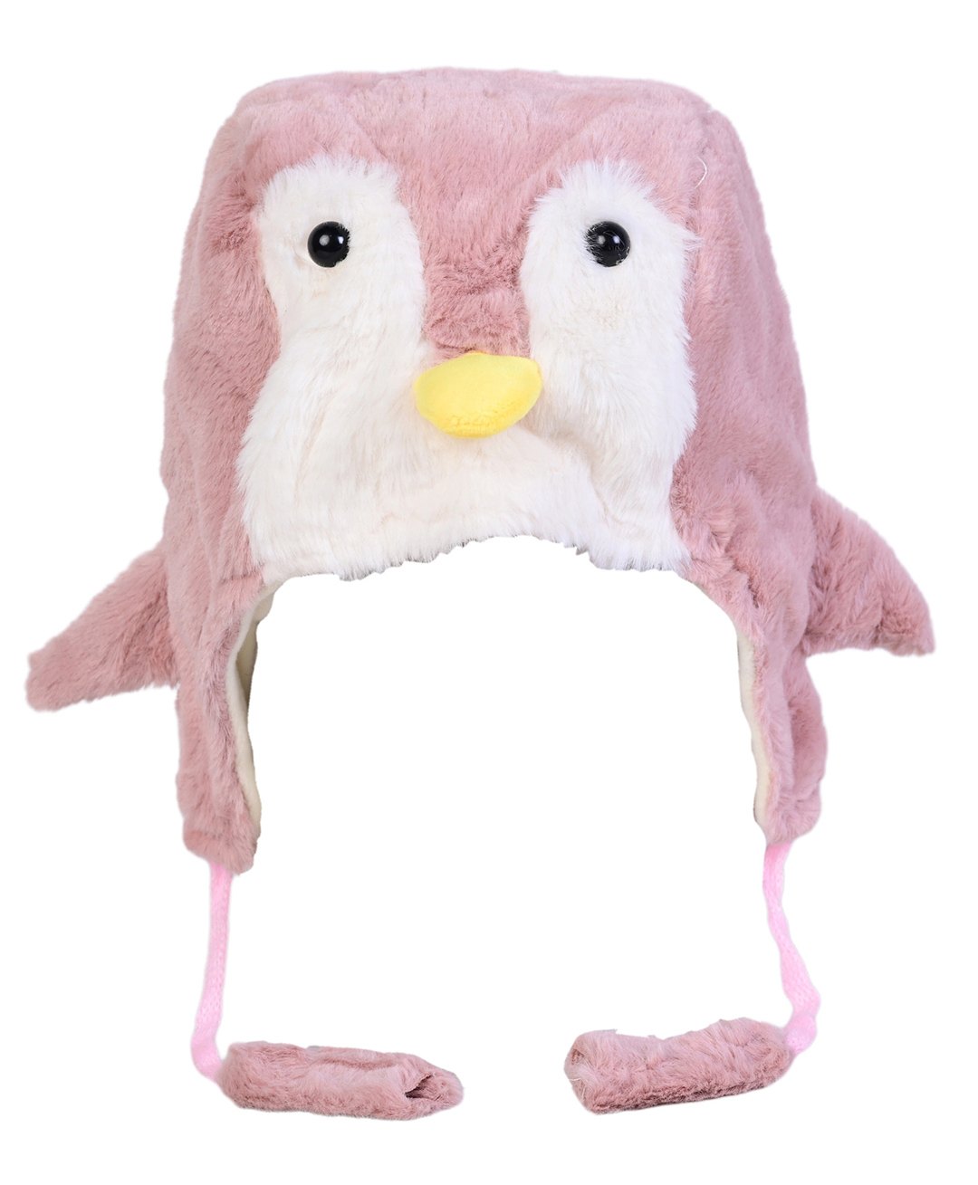 Kid-O-World Penguin Plush Designed Winter Cap - Pink-image-18