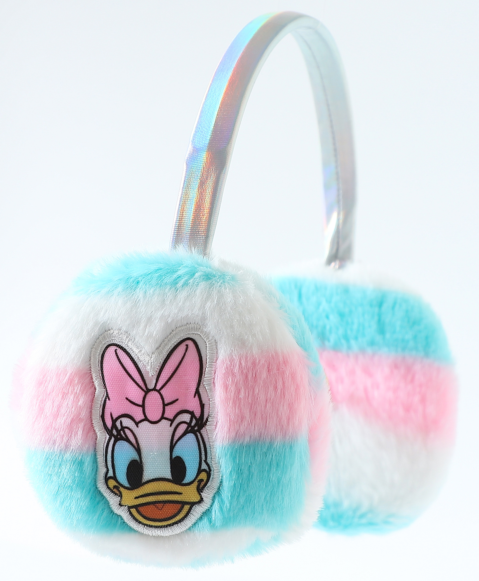 Babyhug Fur Ear Muffs with Daisy Duck Patch - White-image-25