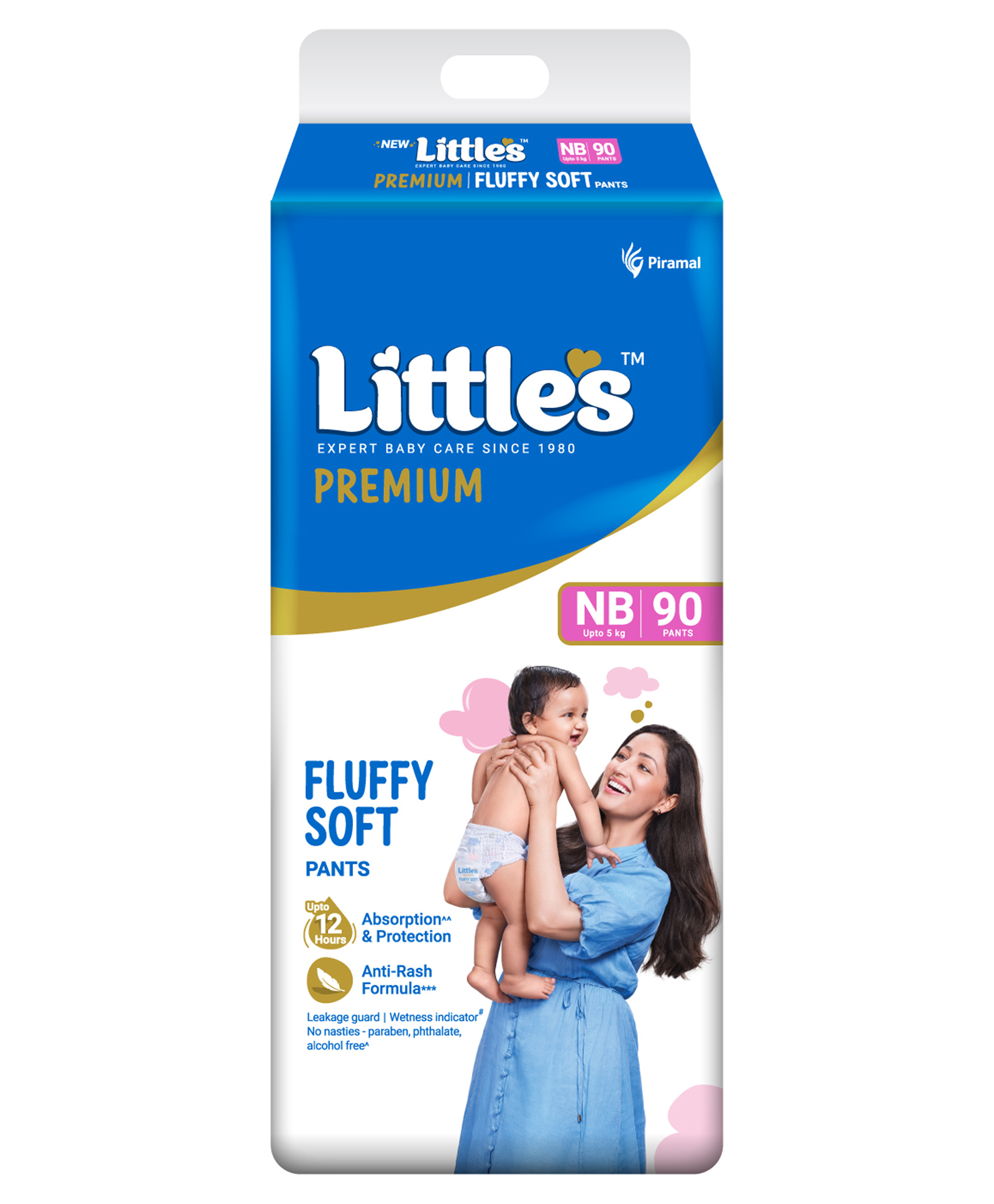 Little's Comfy Premium Baby Diaper Pants  Cotton Soft with Wetness Indicator  New Born - 90 Pieces-picture-24