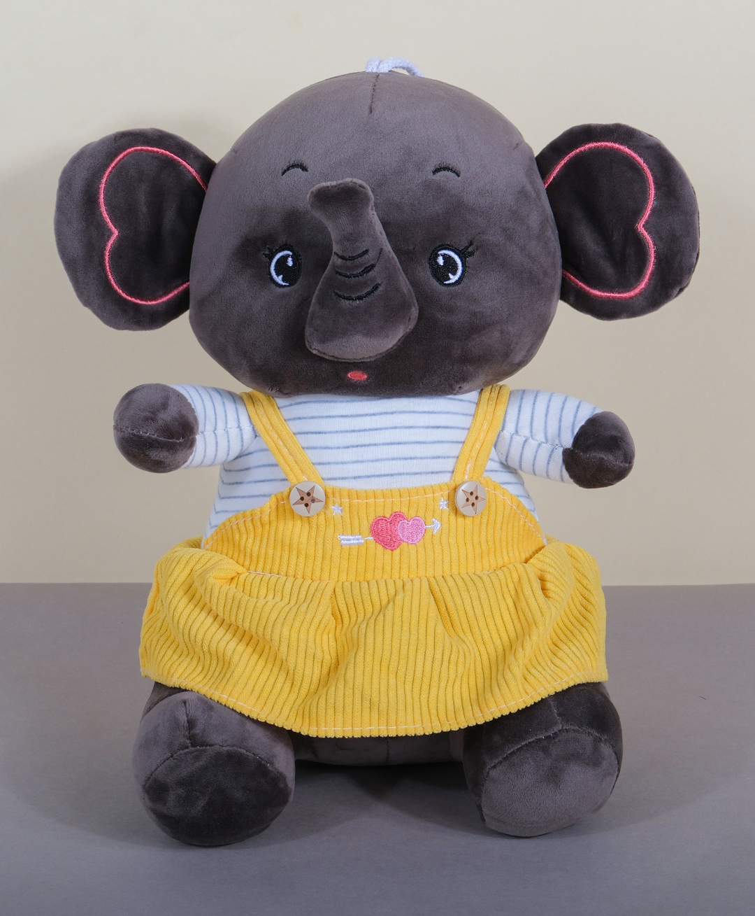 Dukiekooky Super Cute & Adorable Black Elephant Soft Toy- Height 30 cm-picture-10