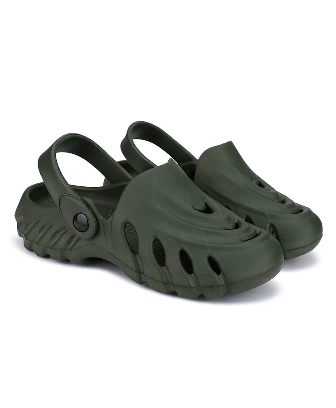 Priaansha Kids Wave Designed Clogs - Green-picture-19
