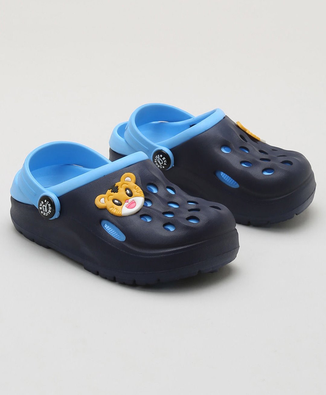 Priaansha Kids Animal Applique Clogs - Blue-image-26