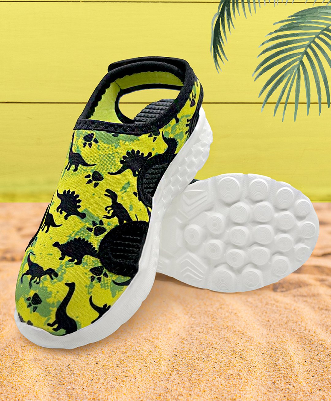 KazarMax Dinosaurs Detailed Sandals - Neon-picture-28