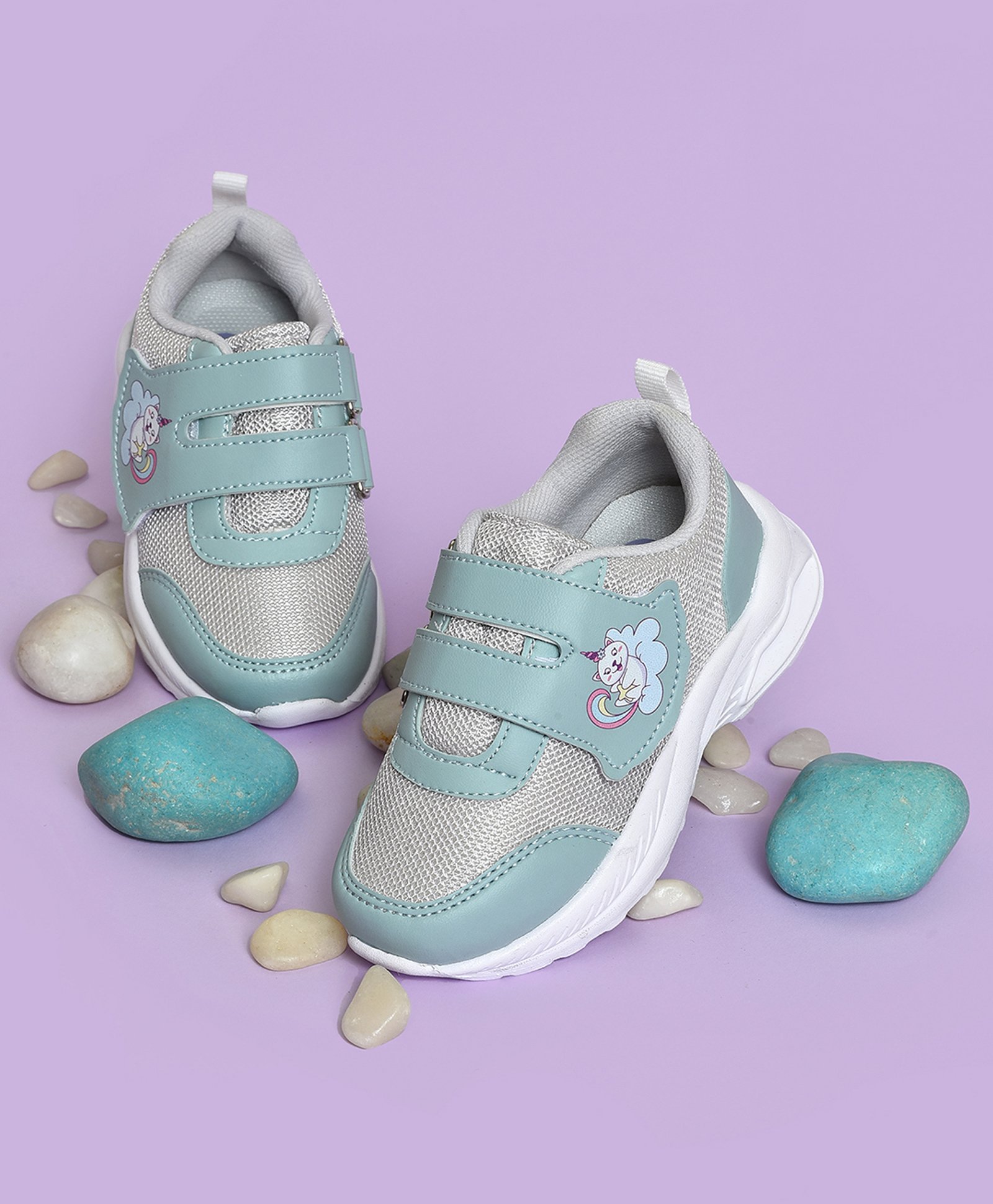 Mi Arcus Mesh Detailed Unicorn Designed Shoes - Green-image-28