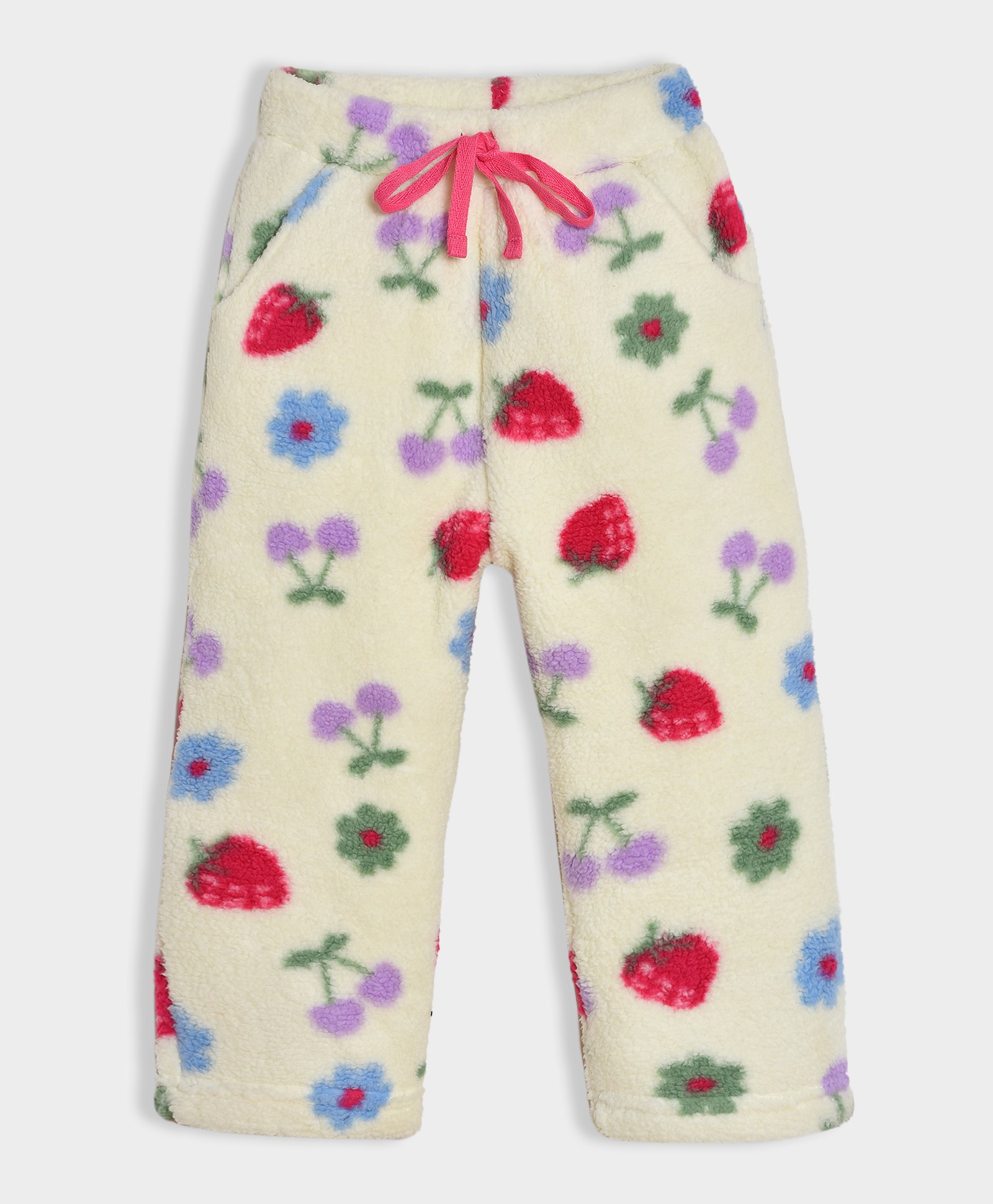 Mi Arcus Strawberry Print Sherpa Pajama - Multicolor-picture-18
