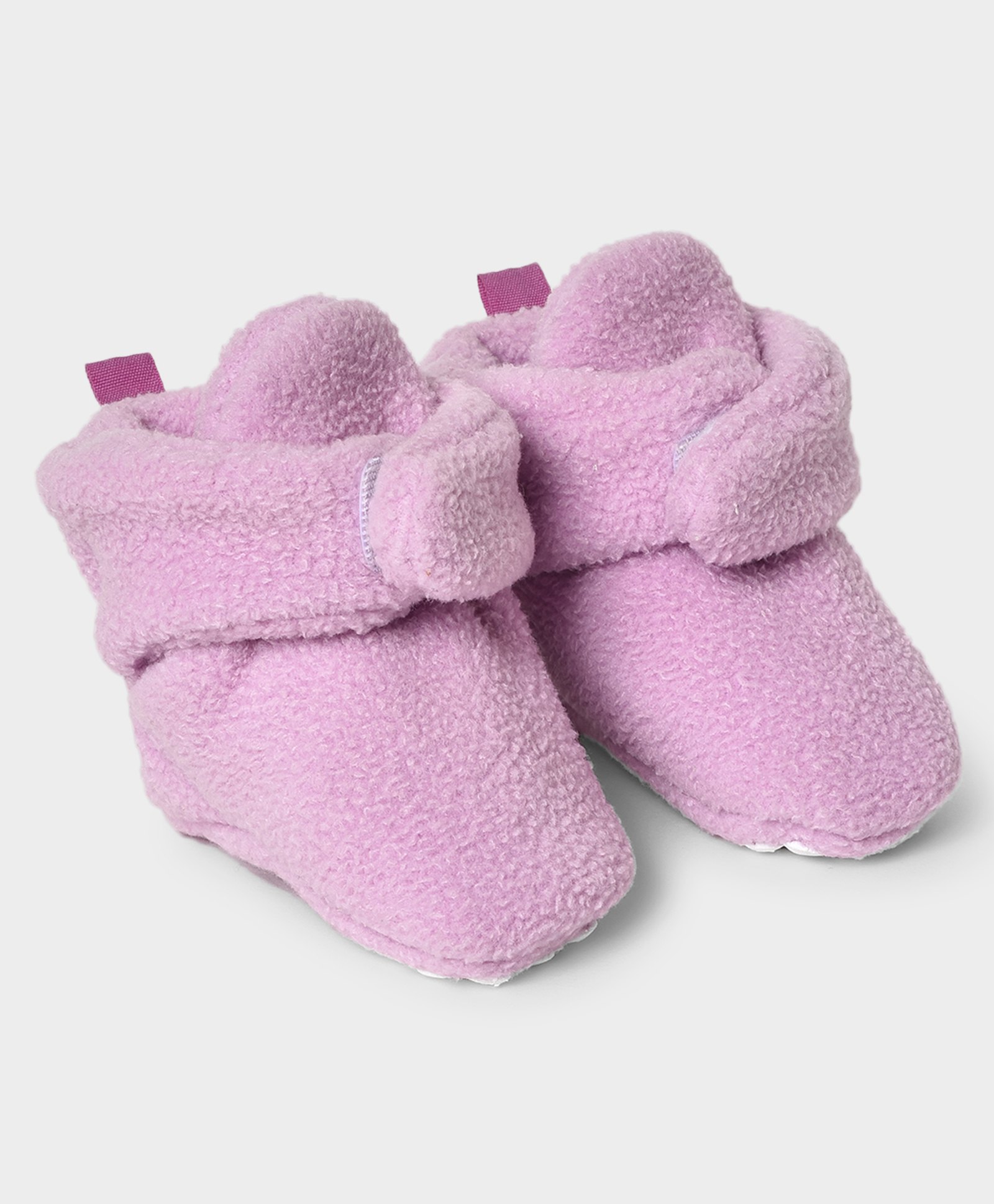 Mi Arcus Antipill Velcro Closure Solid Booties  - Lavender-picture-23