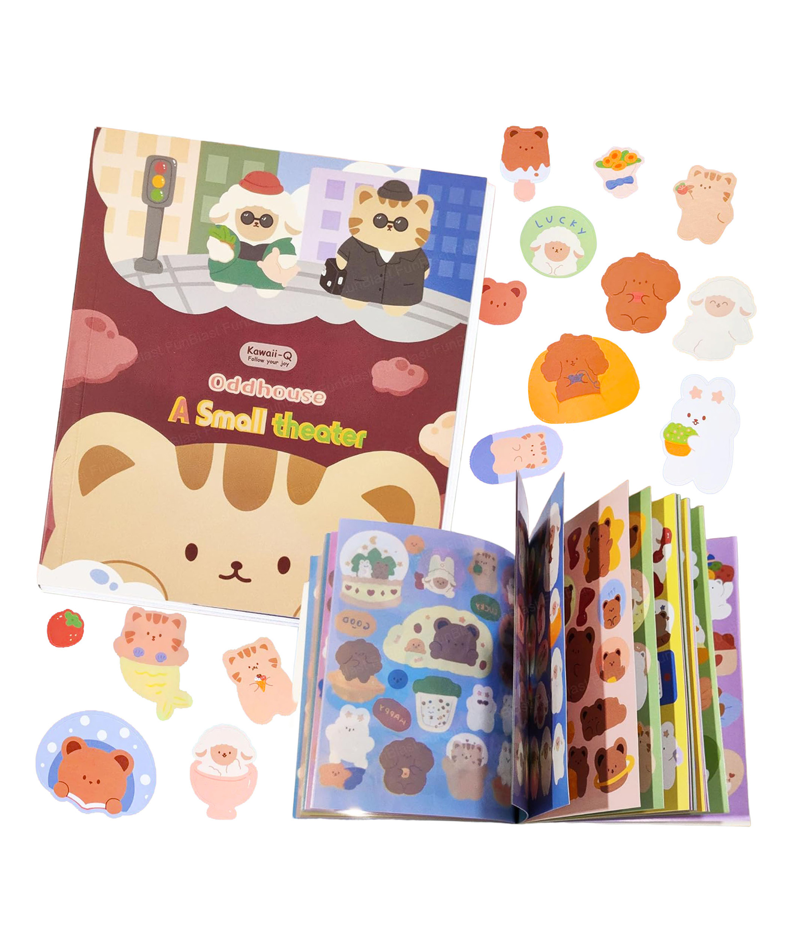 Bunie Cartoon Theme Stickers Book Set - 30 Sheets/540+ Stickers-image-30