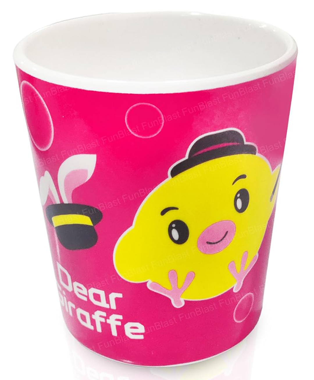 Bunie Cartoon Theme Bamboo Fiber Milk Mug for Kids  Pack of 1 Pink-picture-22