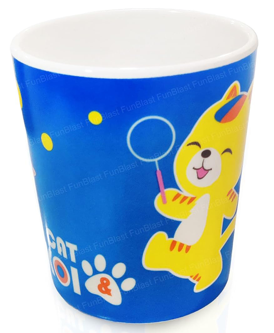Bunie Cartoon Theme Bamboo Fiber Milk Mug for Kids  Pack of 1 Blue-image-14