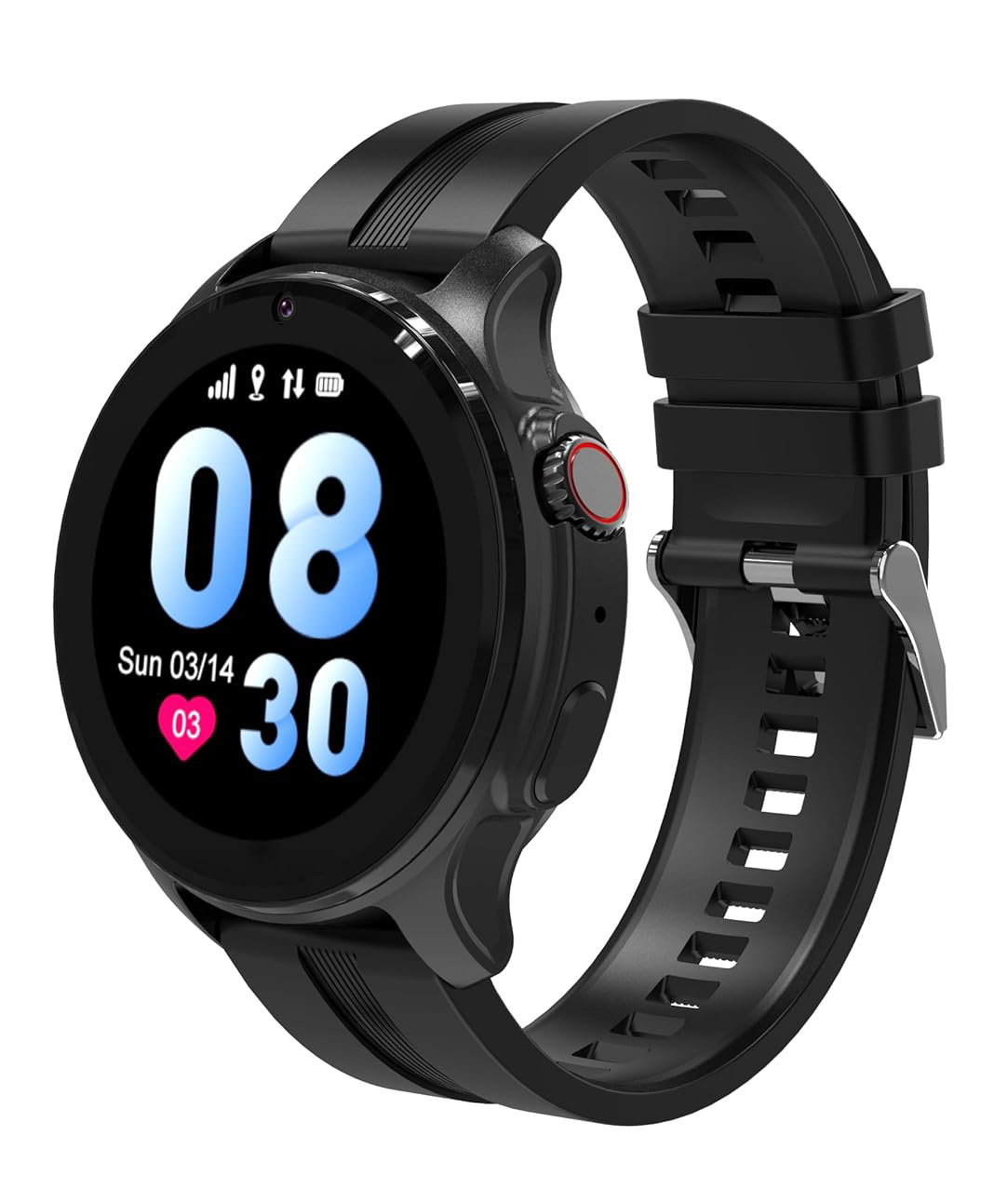 WEARFIT Champ Revolve Kids Smart Watch, with 4G Long-Lasting Video & Phone Call, Kids GPS Watch with Real-time Location Tracking & IP67 Water-Resistance (Black)-picture-23