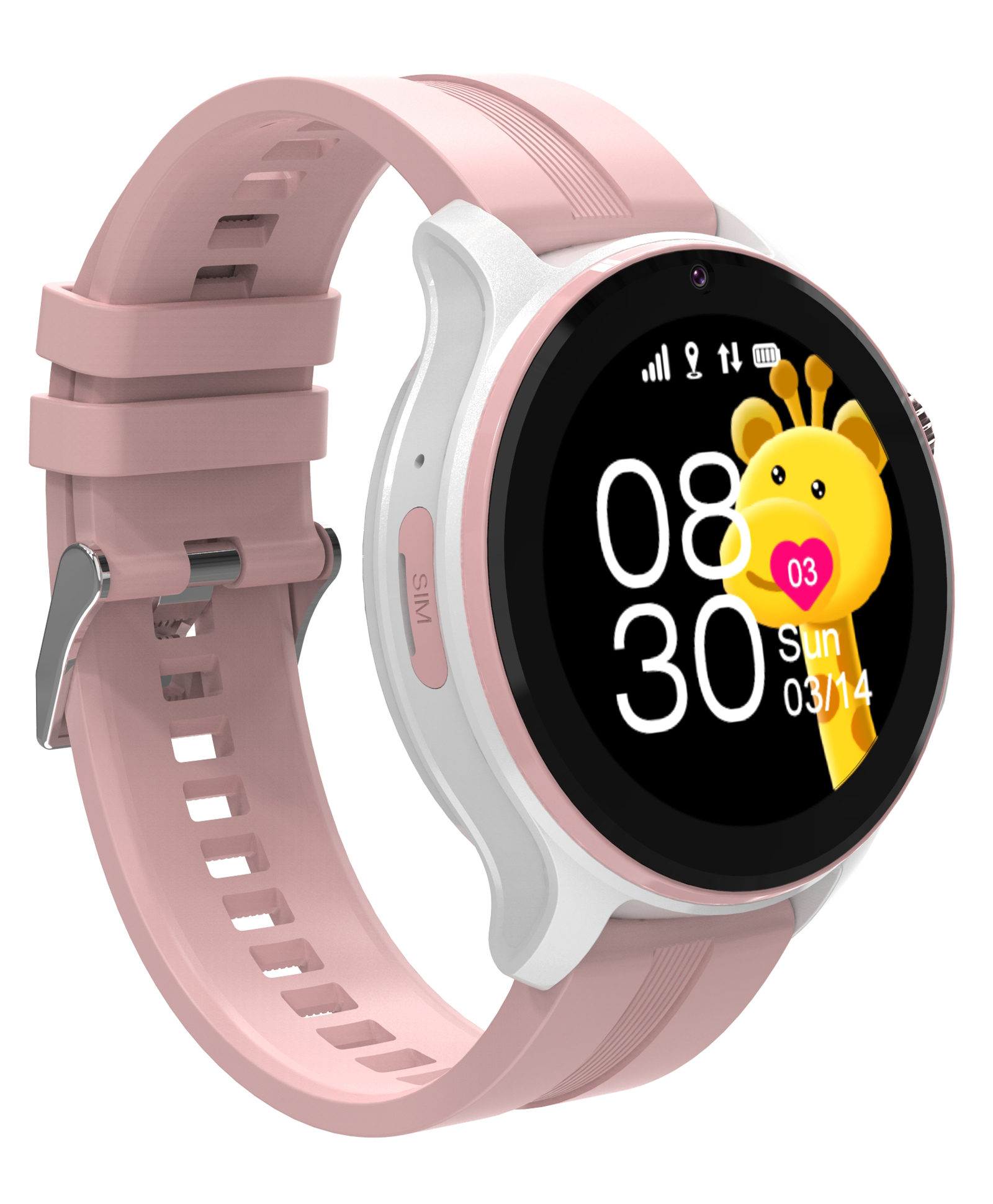WEARFIT Champ Revolve Kids Smart Watch, with 4G Long-Lasting Video & Phone Call, Kids GPS Watch with Real-time Location Tracking & IP67 Water-Resistance (Pink)-picture-25